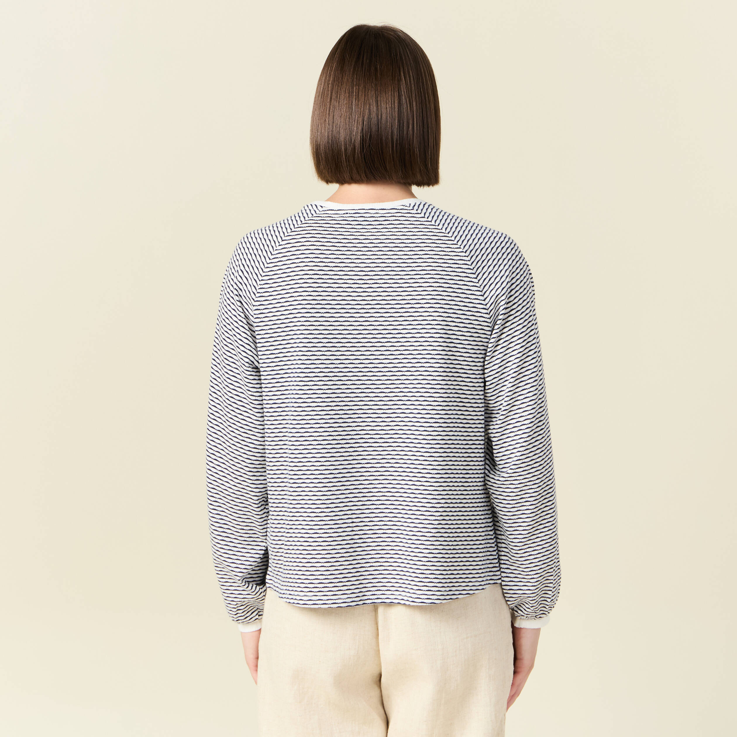 t shirt manches longues ecru femme T-shirt manches longues ecru femme