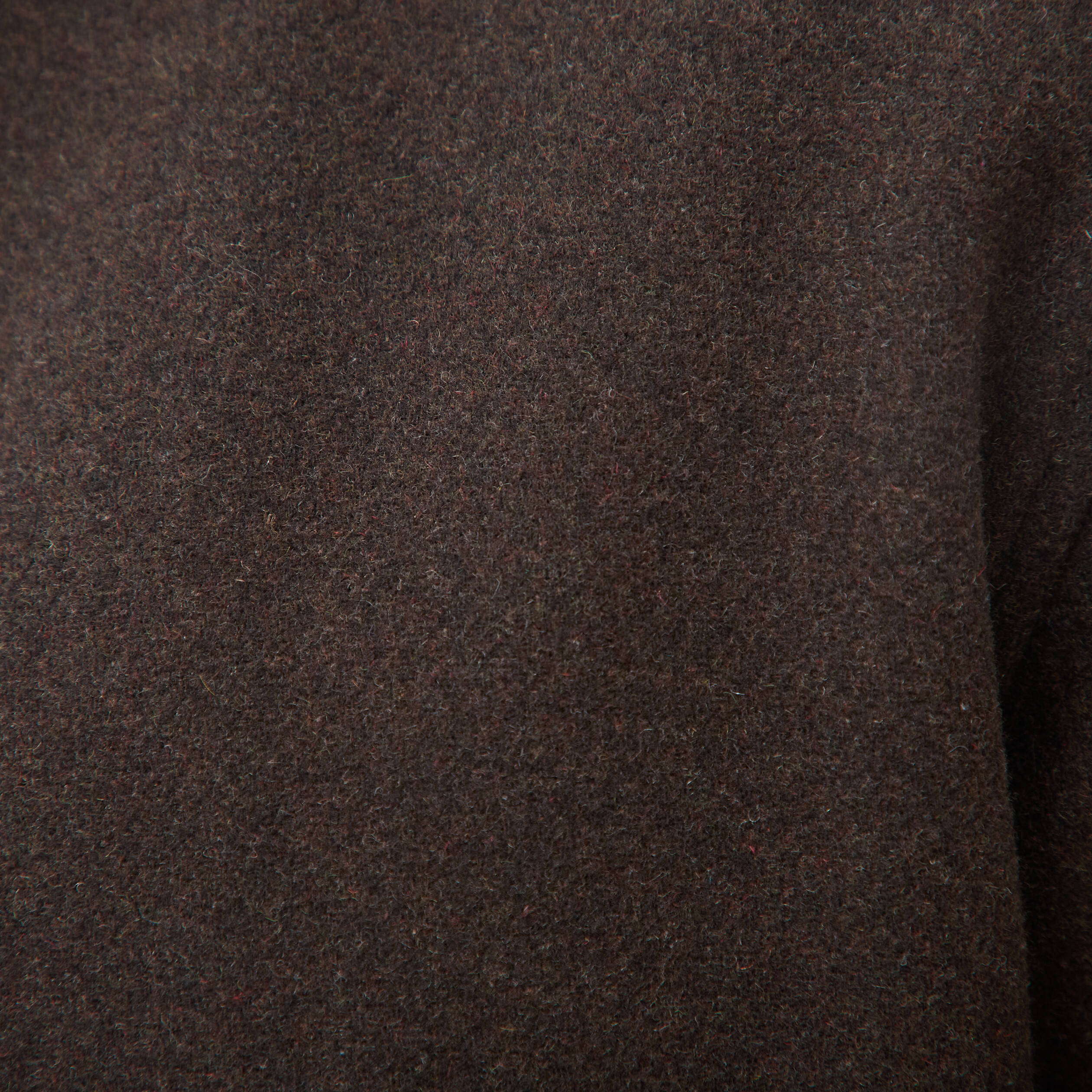Veste oversize courte col classique marron homme