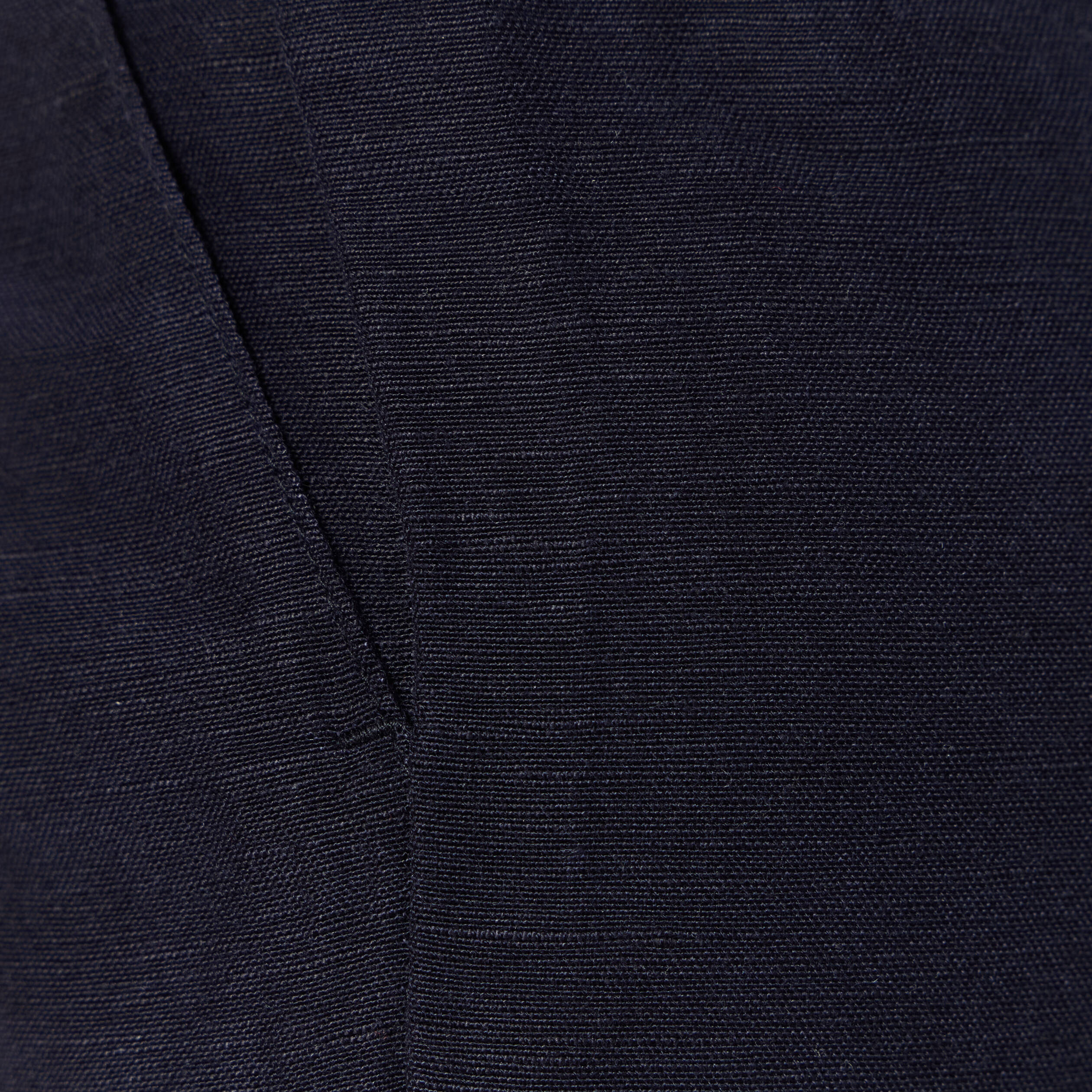 Pantalon large &agrave; pinces bleu fonc&eacute; femme