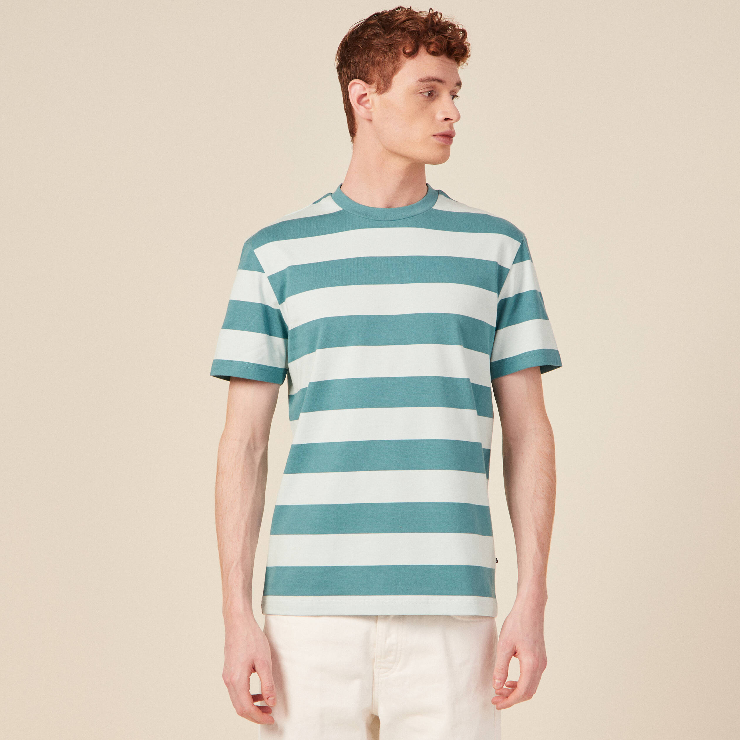 t shirt manches courtes bleu clair homme T-shirt manches courtes bleu clair homme