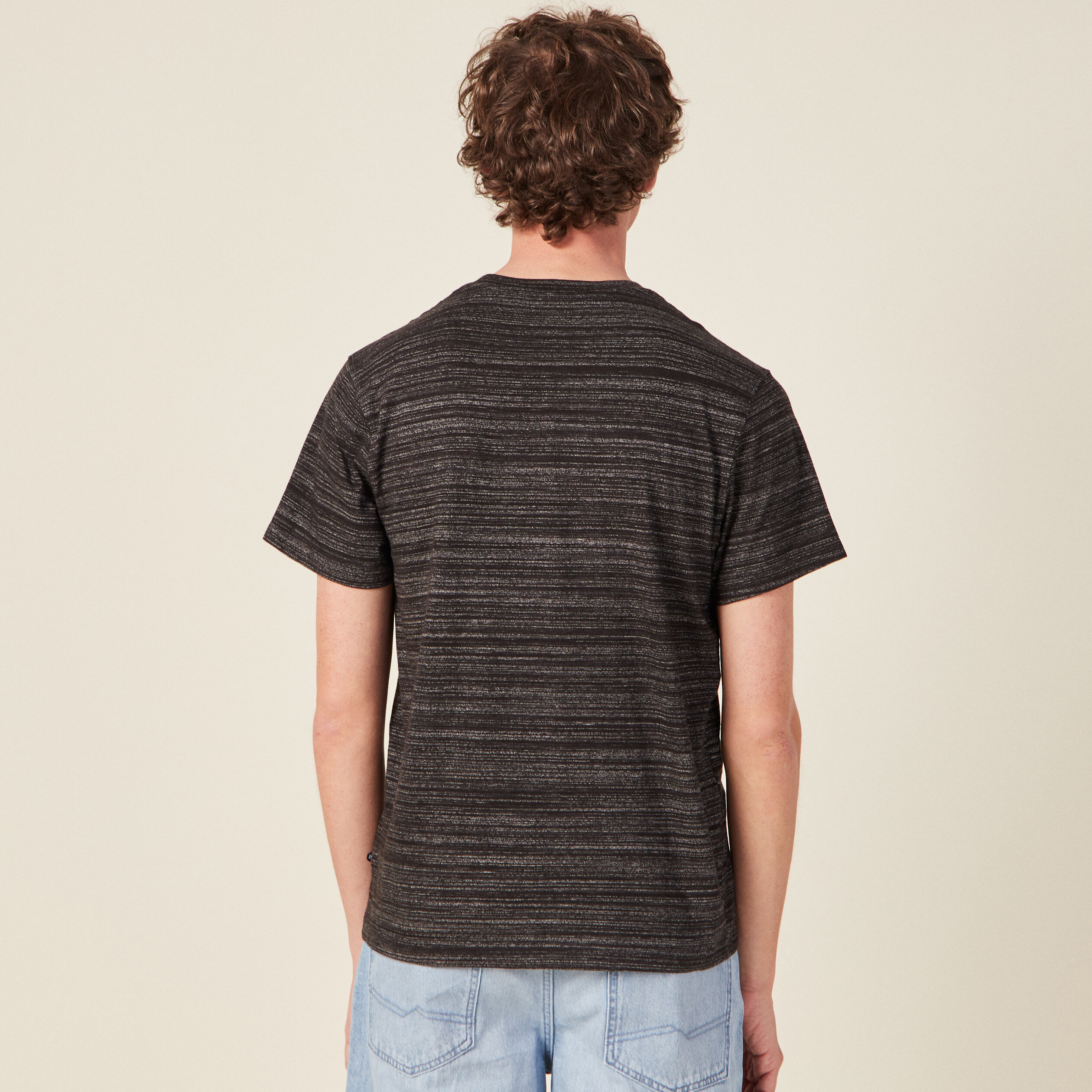 T-shirt manches courtes noir homme