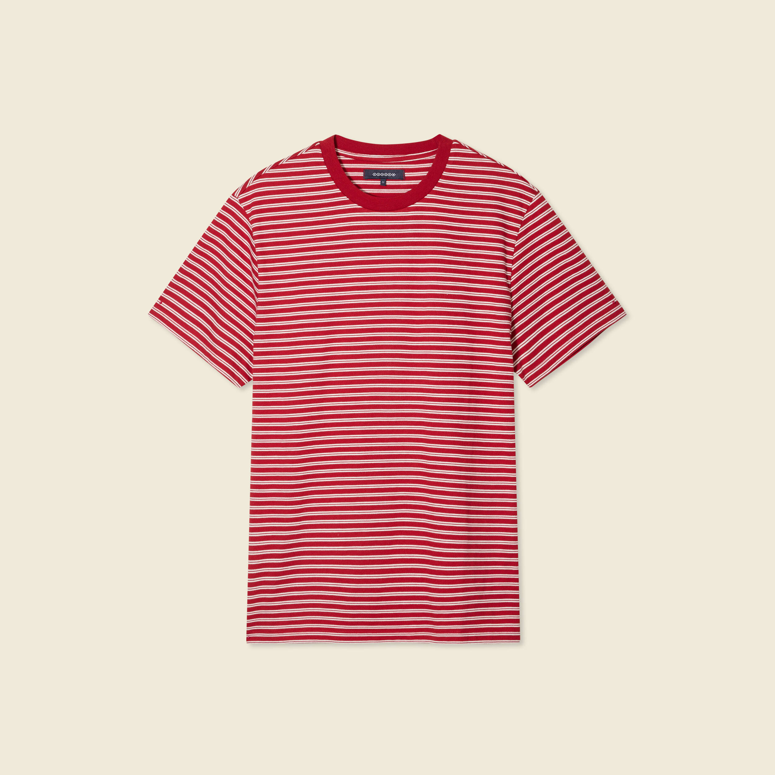 T-shirt manches courtes rouge foncé homme