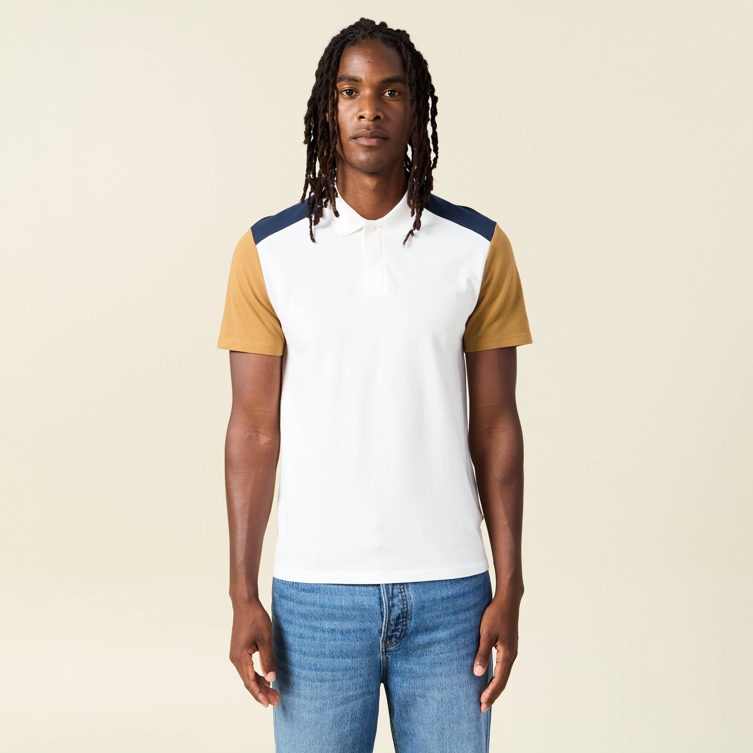 polo manches courtes camel homme Polo manches courtes camel homme