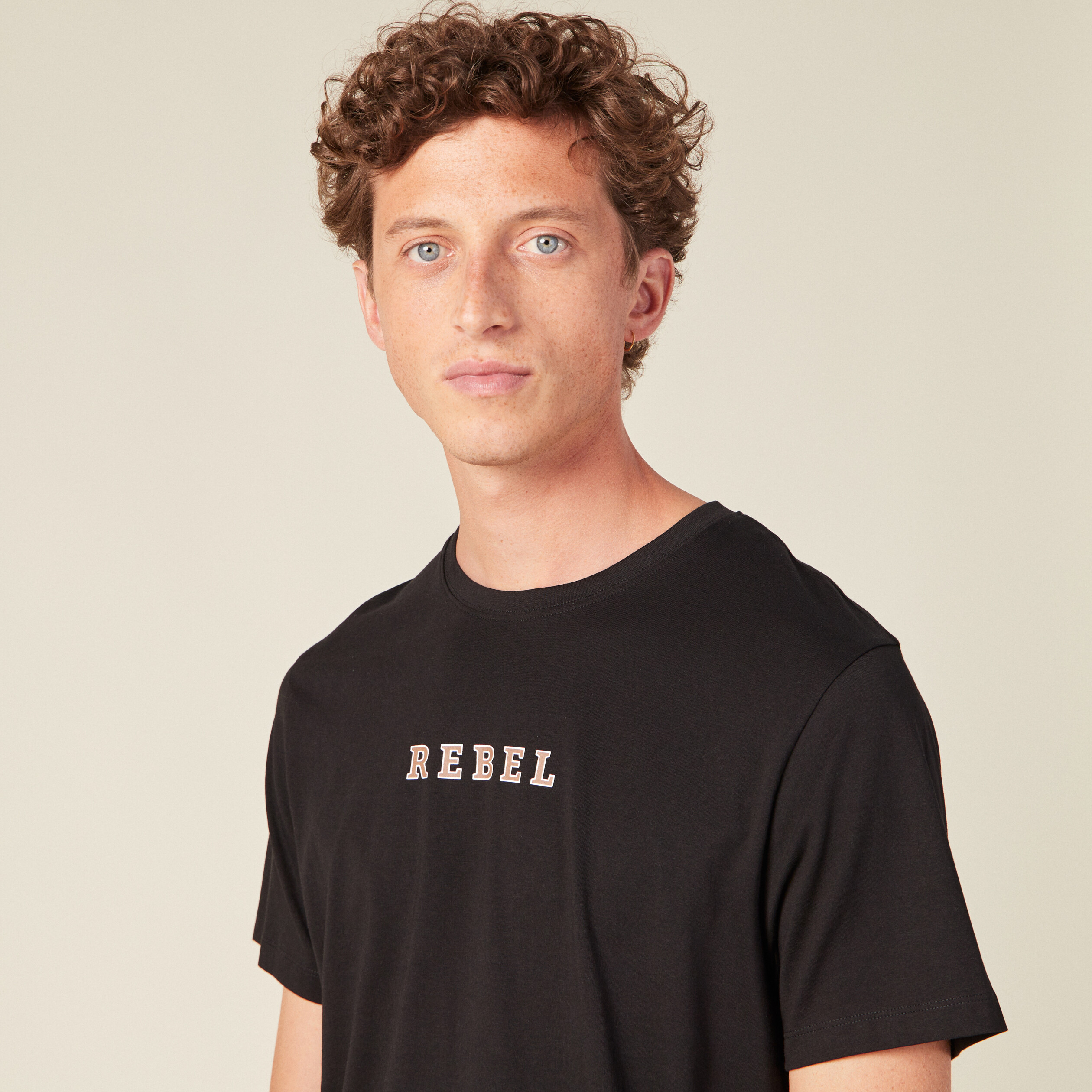 T-shirt manches courtes noir homme