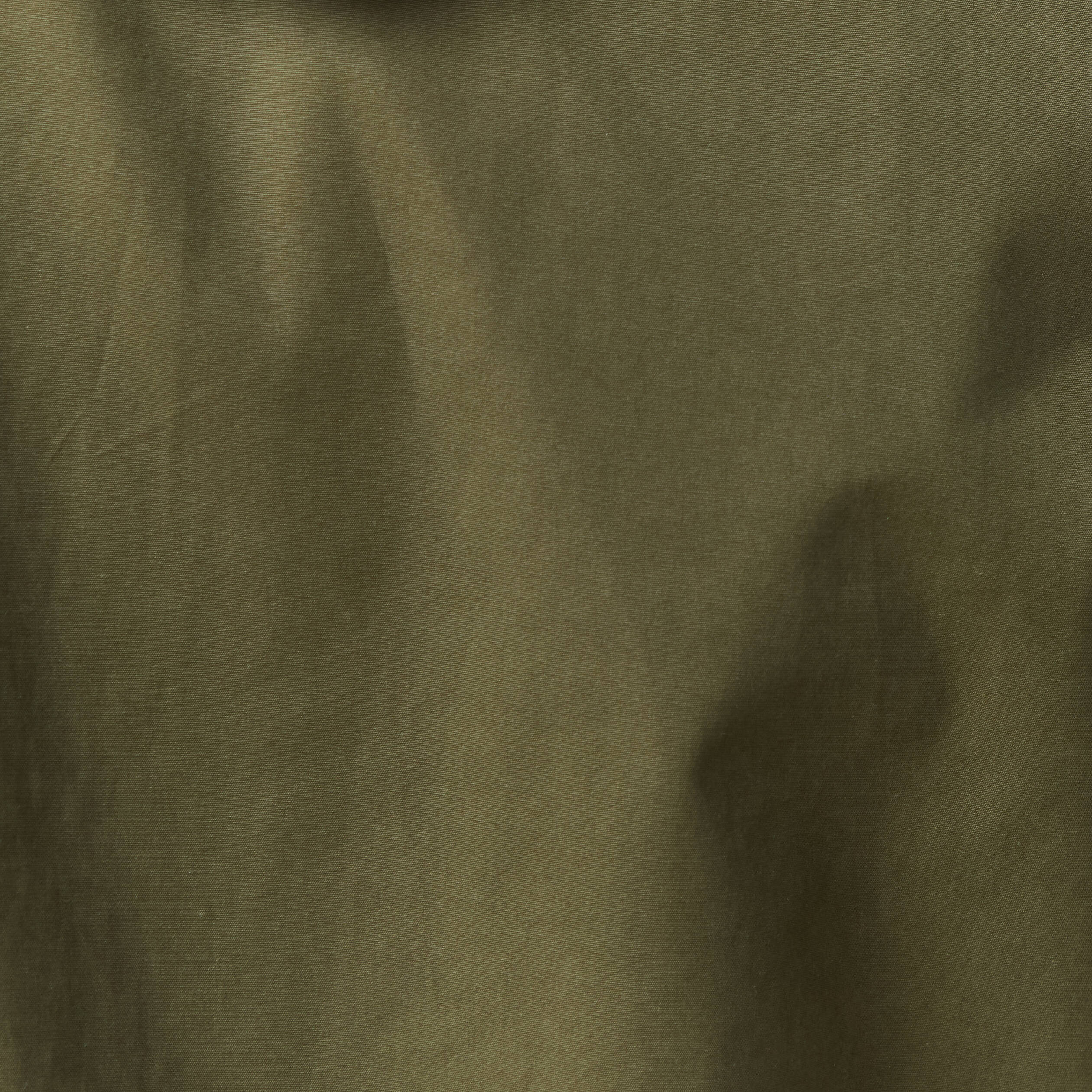 Parka d&eacute;perlante droite mi-longue vert kaki homme