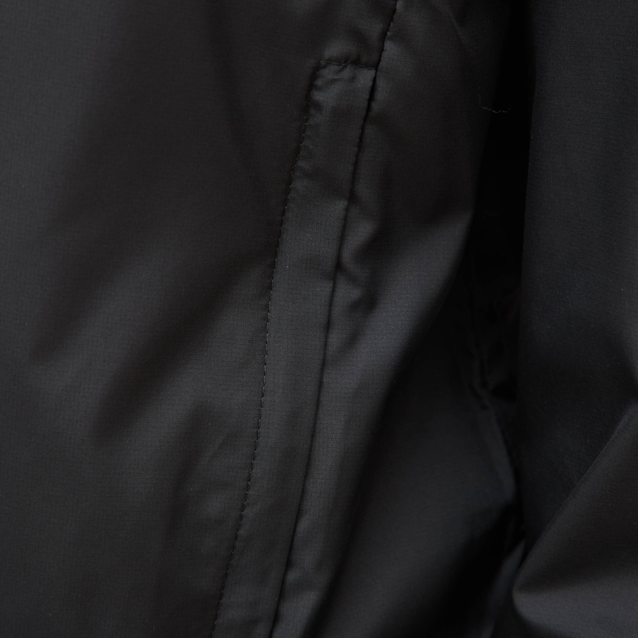 Blouson droit &agrave; capuche manches longues noir homme