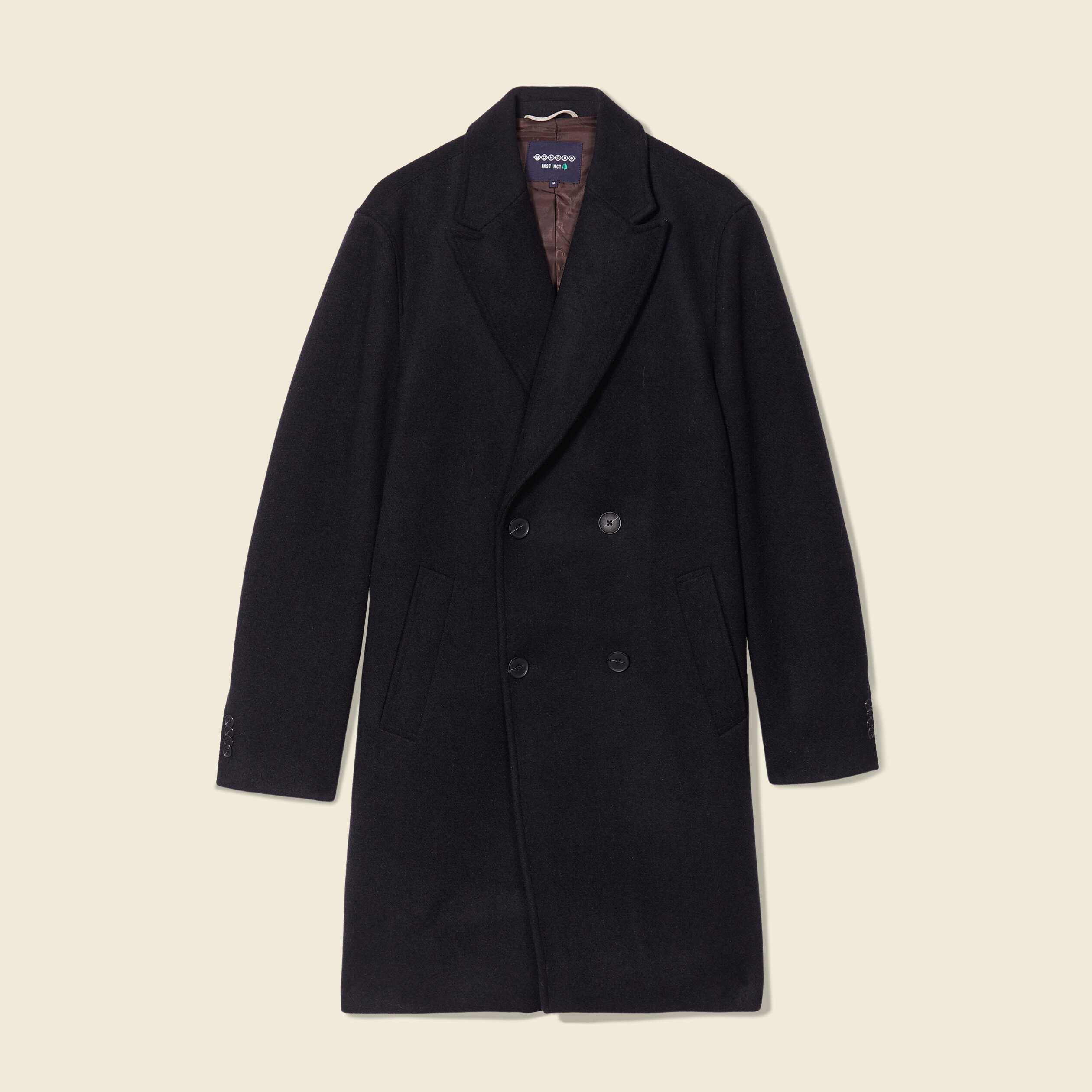 Pardessus éco-responsable noir homme