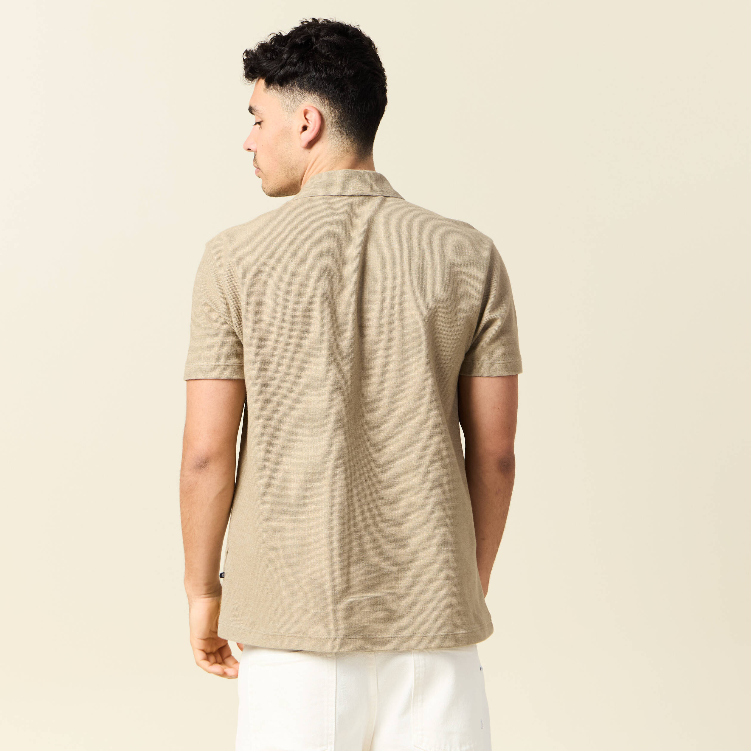 Polo manches courtes gris homme