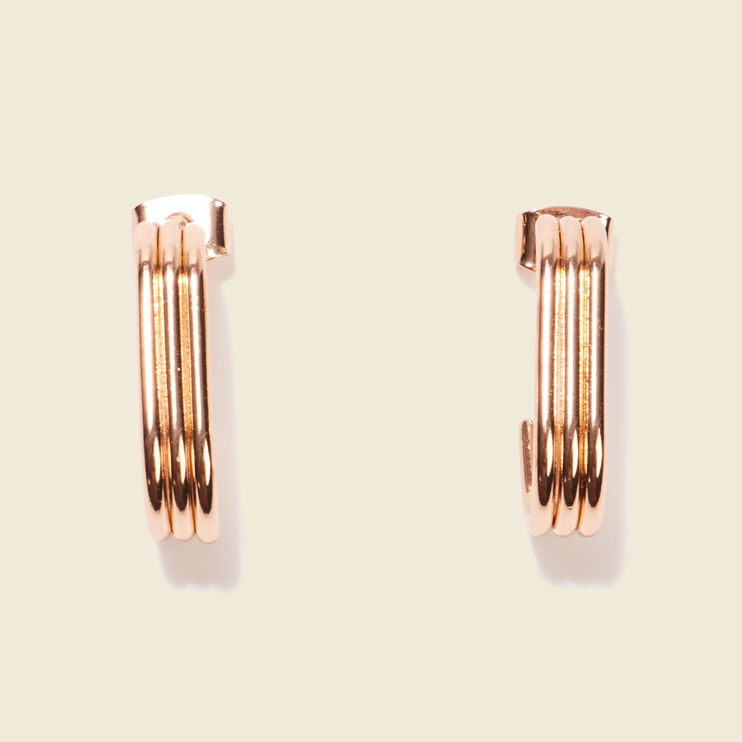 Boucles d'oreilles créoles couleur or femme