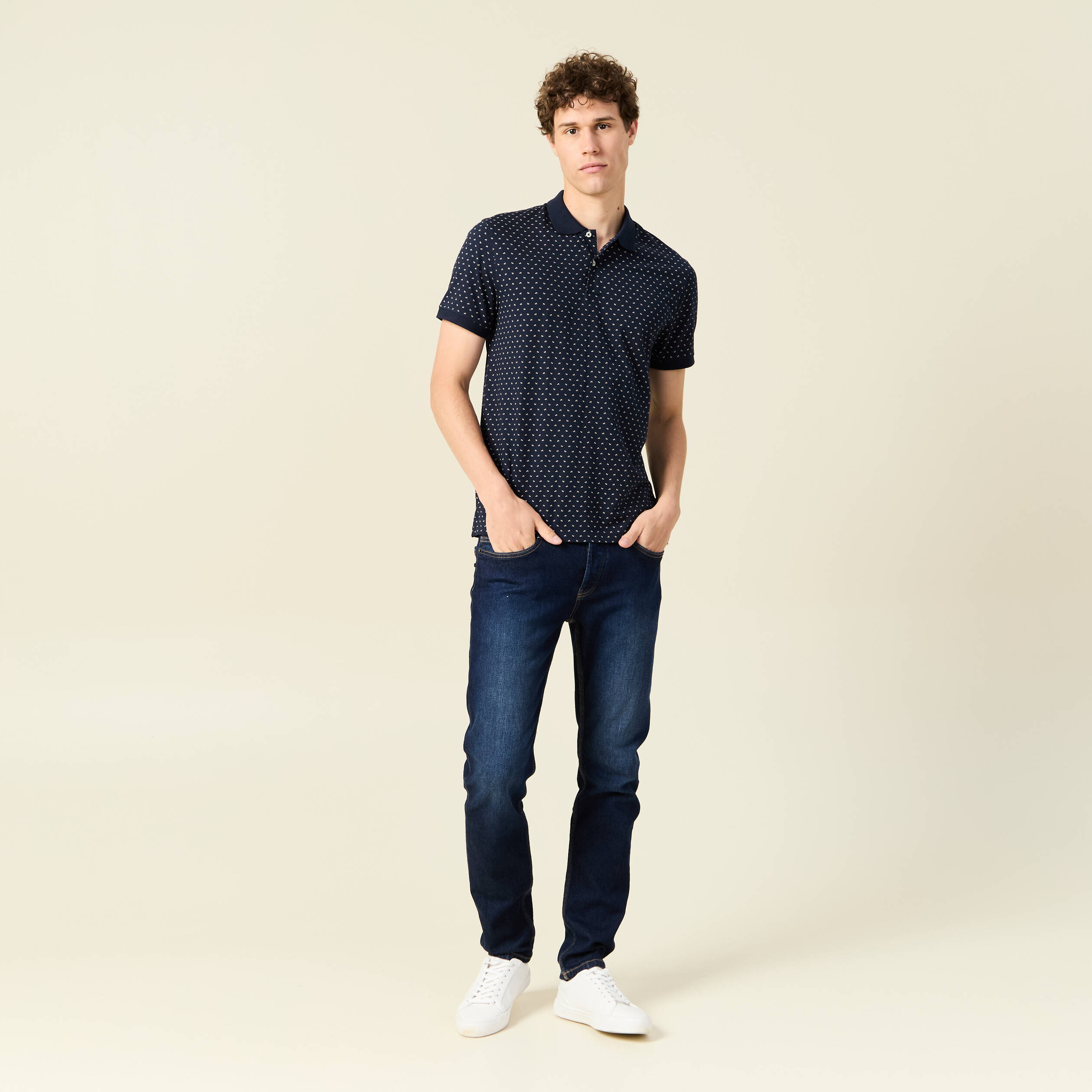 polo eco responsable bleu marine homme Polo éco-responsable bleu marine homme