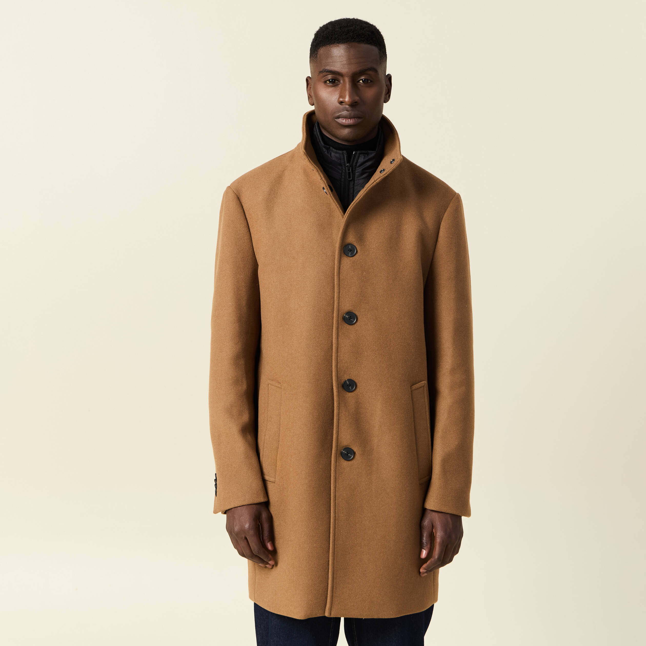 Manteau marron homme outlet