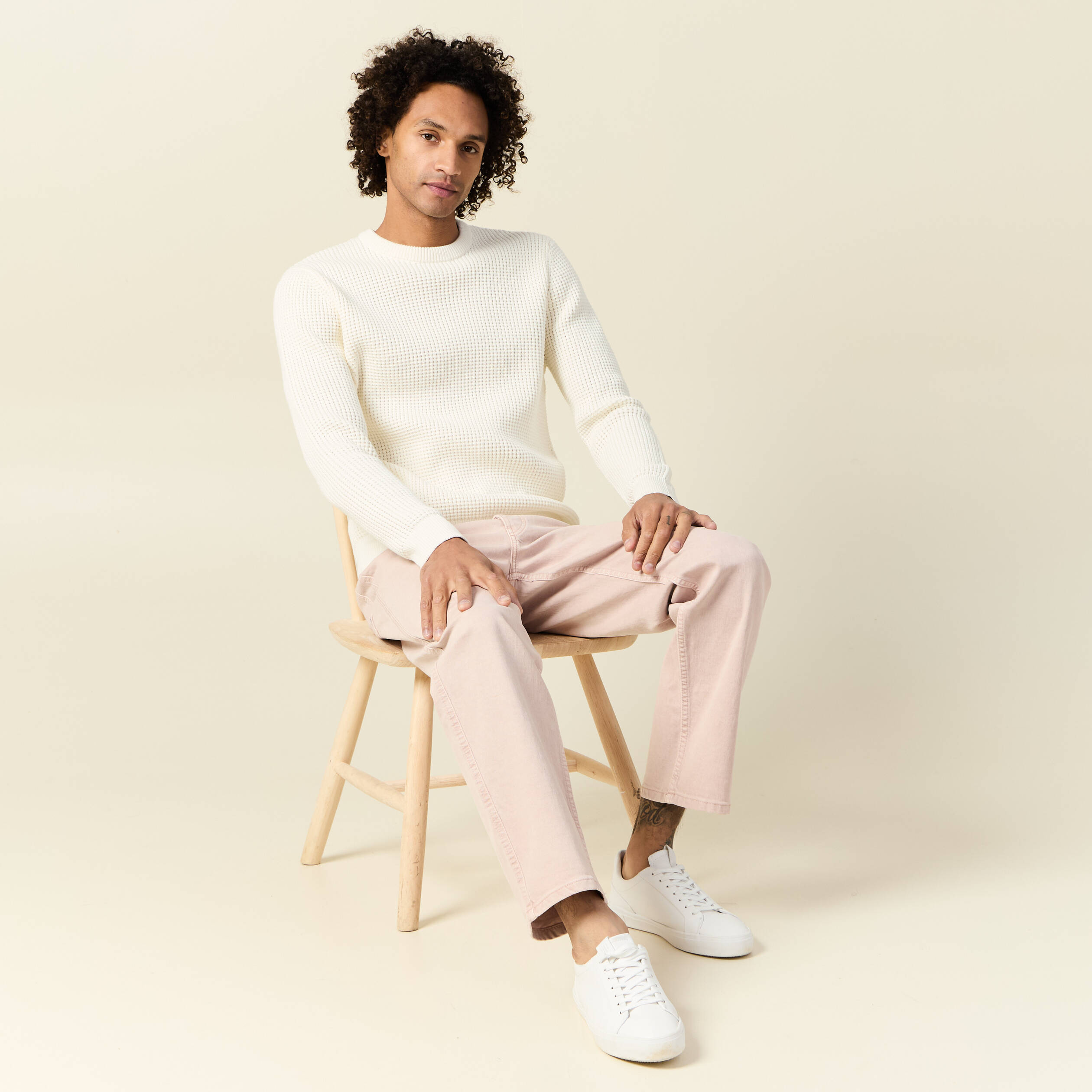pull eco responsable ecru homme Pull éco-responsable ecru homme