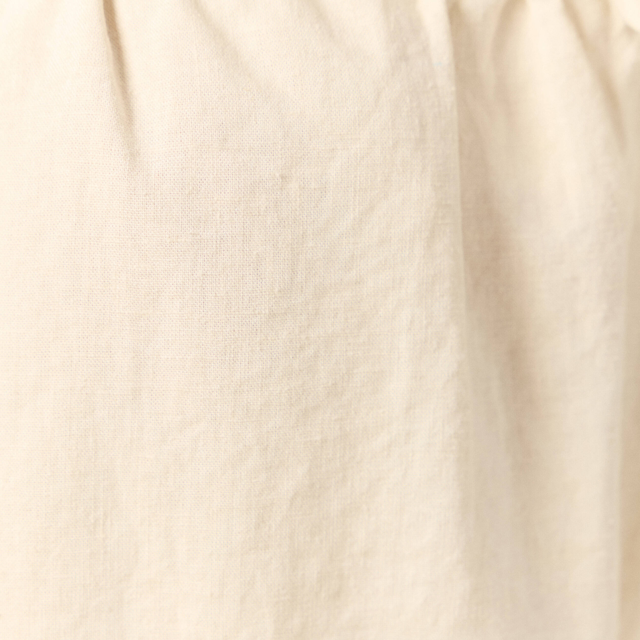 Short droit taille &eacute;lastiqu&eacute;e creme femme
