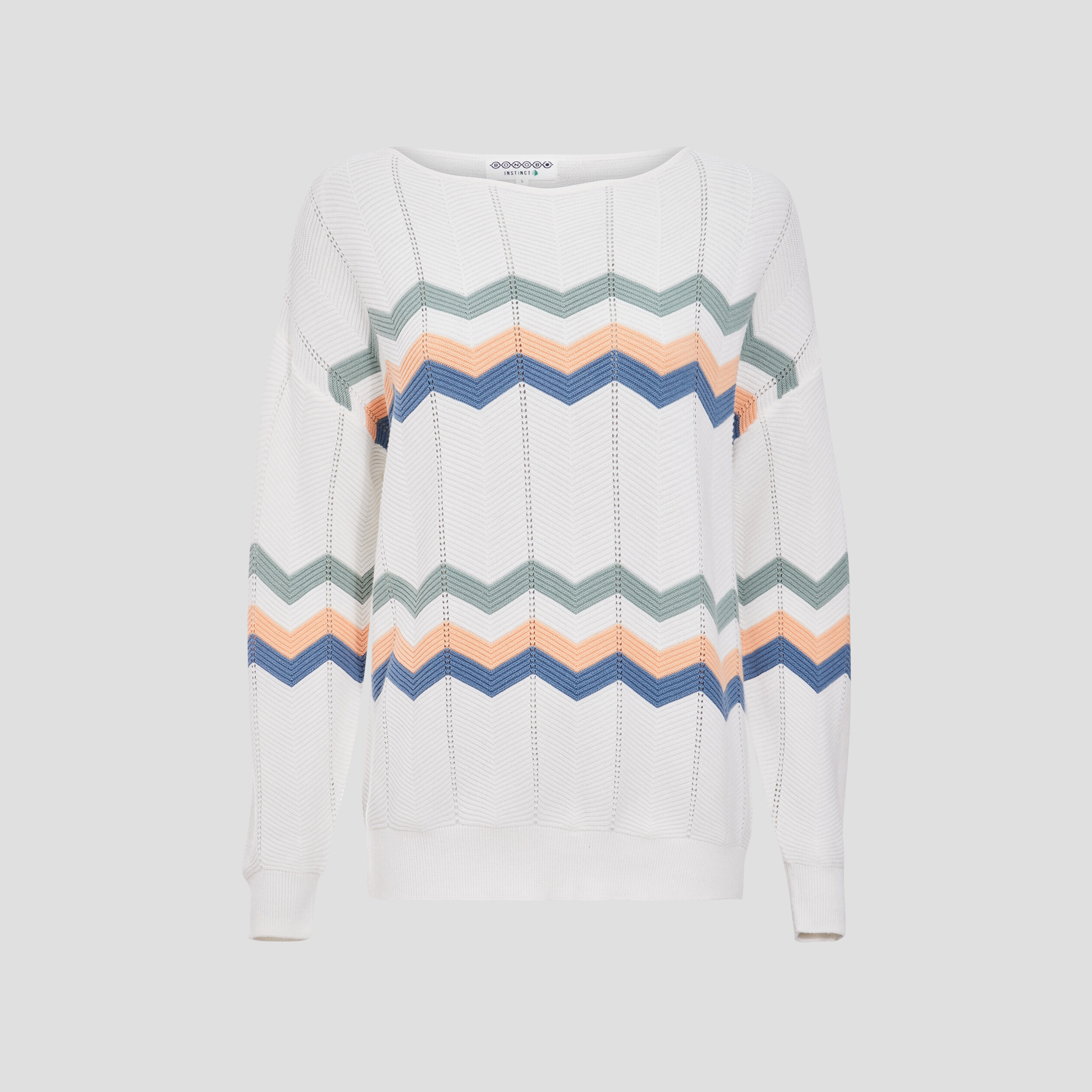 Pull manches longues ecru femme