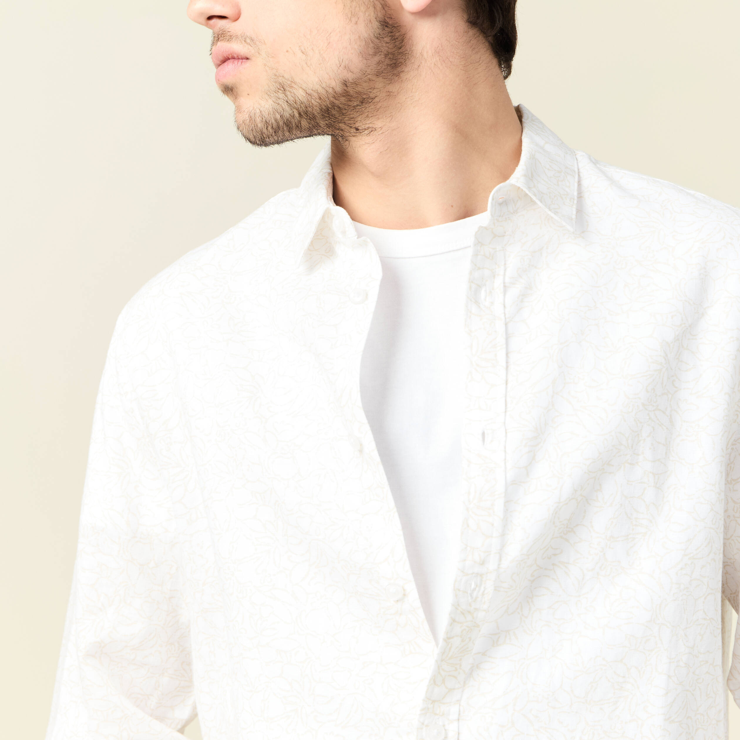 chemise manches longues blanc homme Chemise manches longues blanc homme