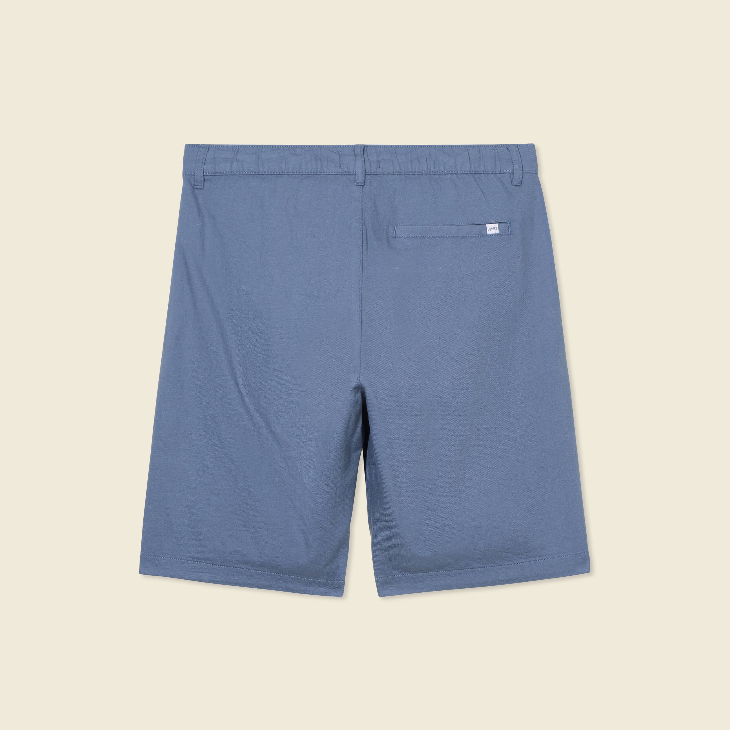 Bermuda droit bleu fonc&eacute; homme