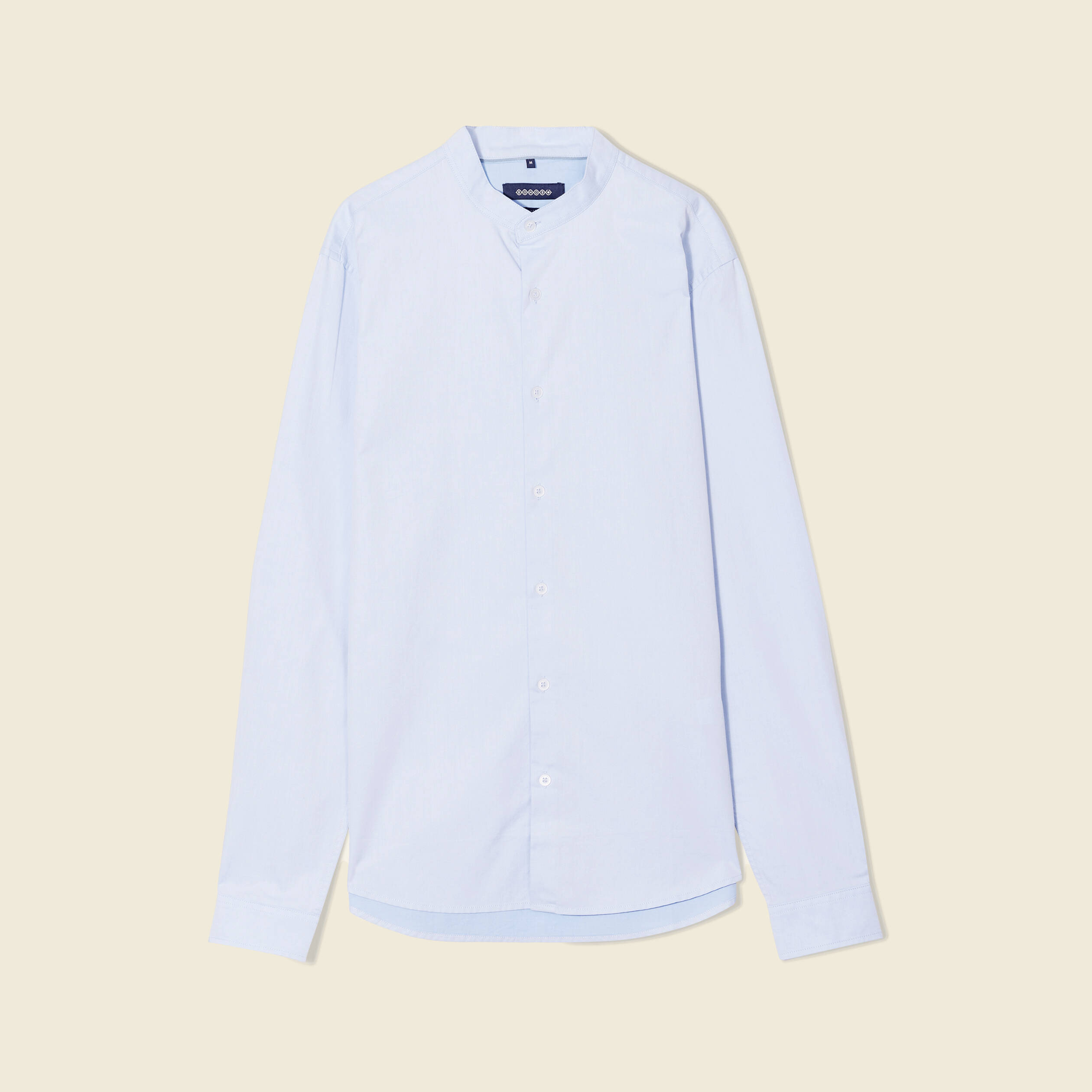 Chemise manches longues bleu clair homme