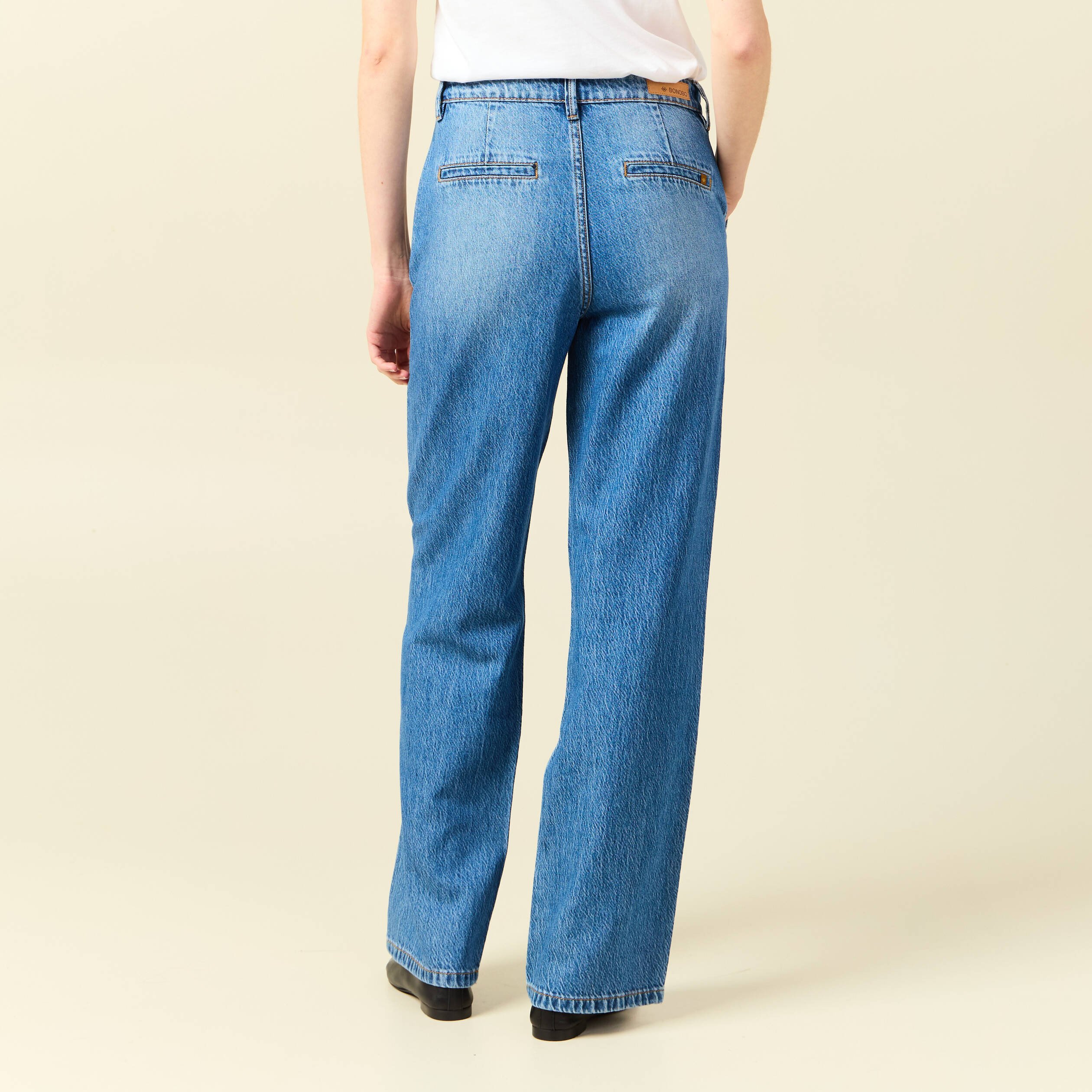 jeans boyfriend 78eme denim stone femme Jeans boyfriend 7/8ème denim stone femme