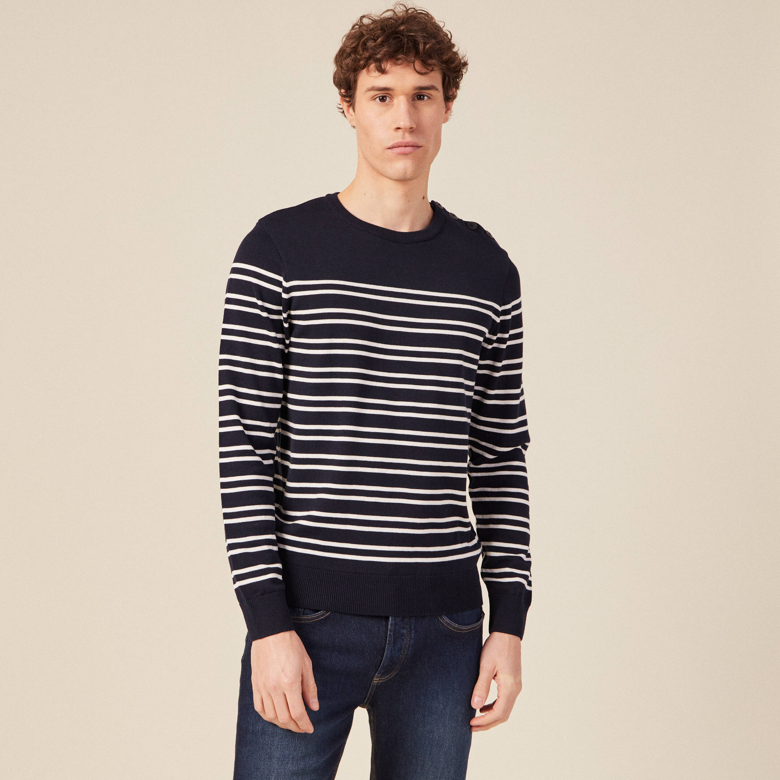 pull manches longues bleu marine homme Pull manches longues bleu marine homme