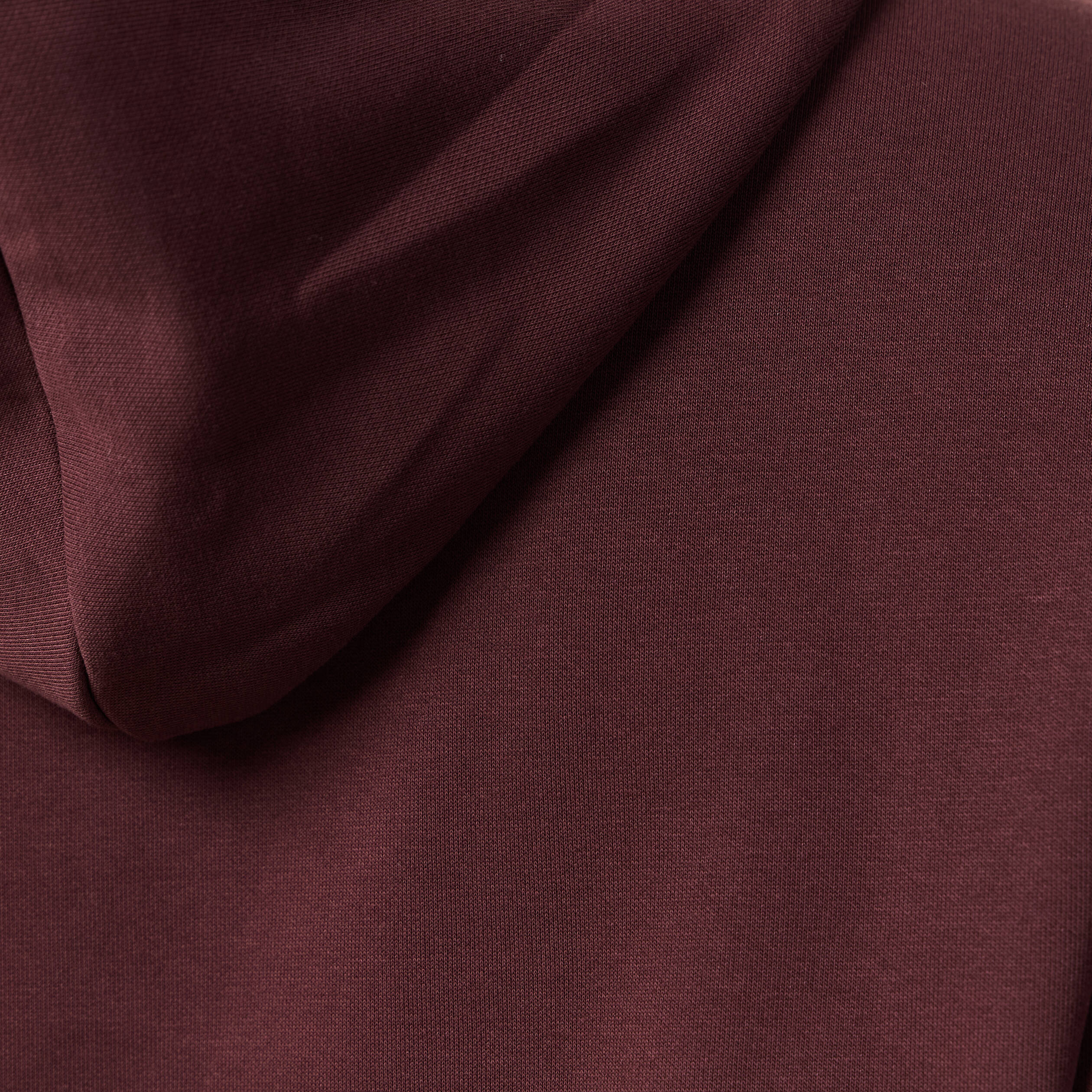 Sweat &agrave; capuche bordeaux homme