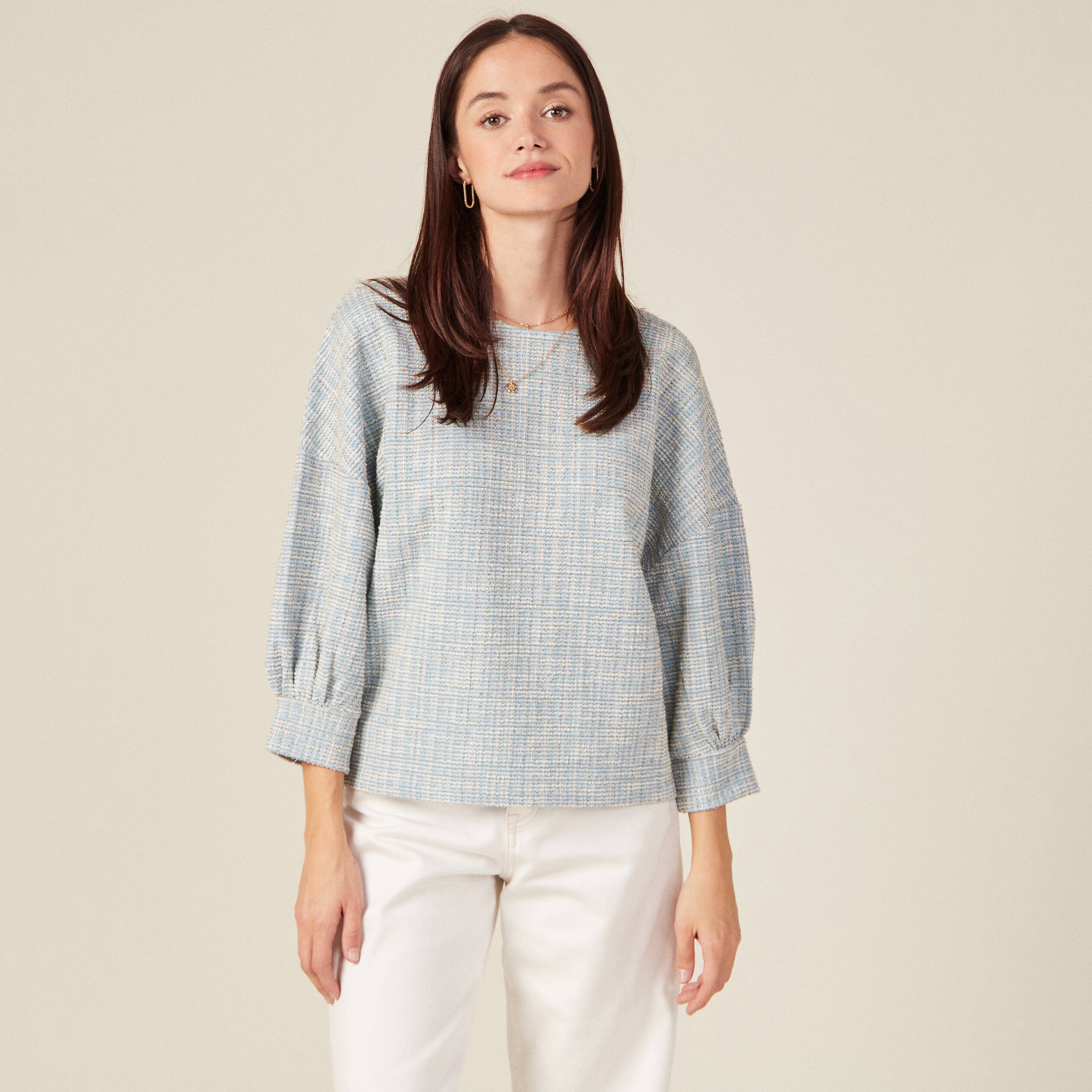 sweat eco responsable bleu femme Sweat éco-responsable bleu femme