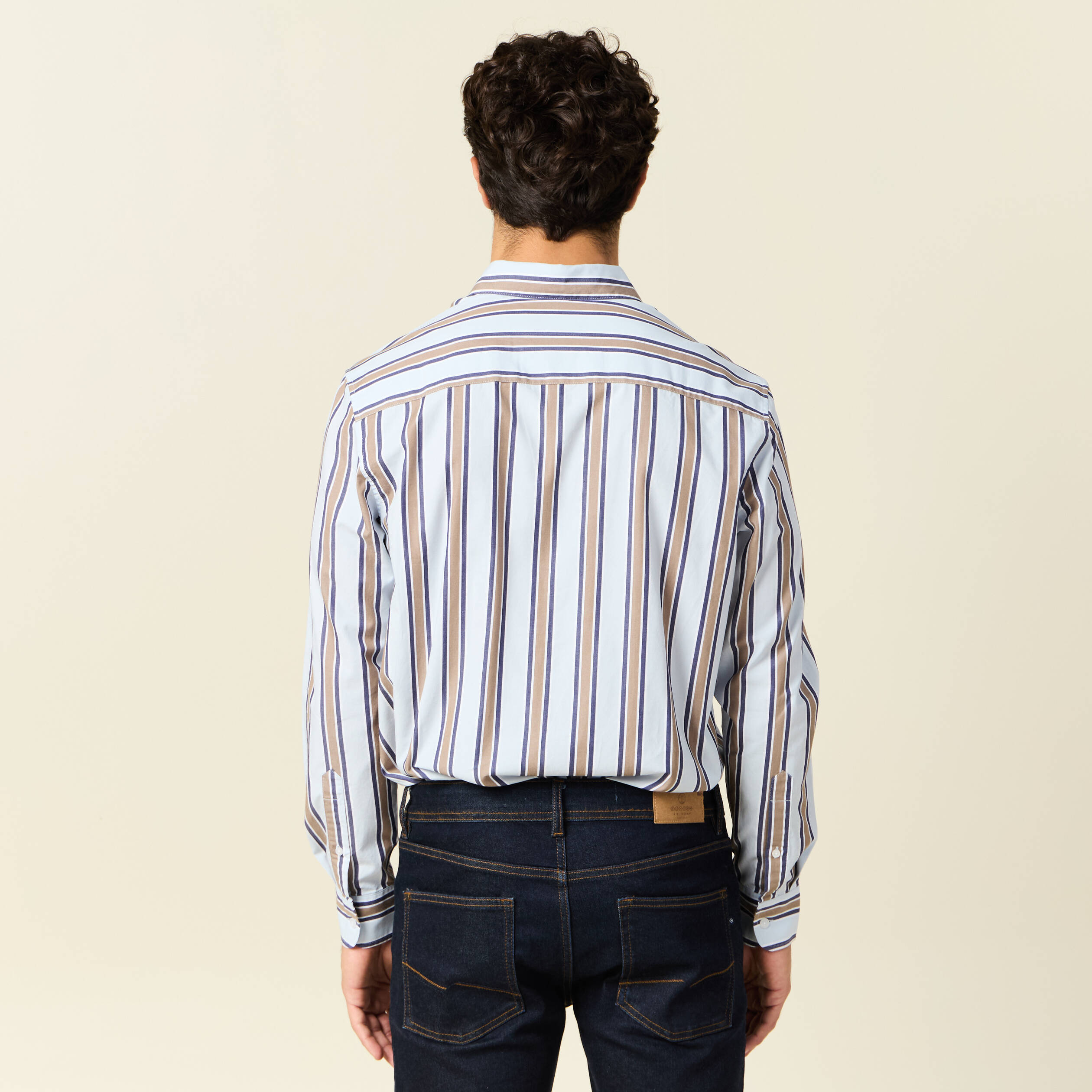Chemise manches longues bleu ciel homme