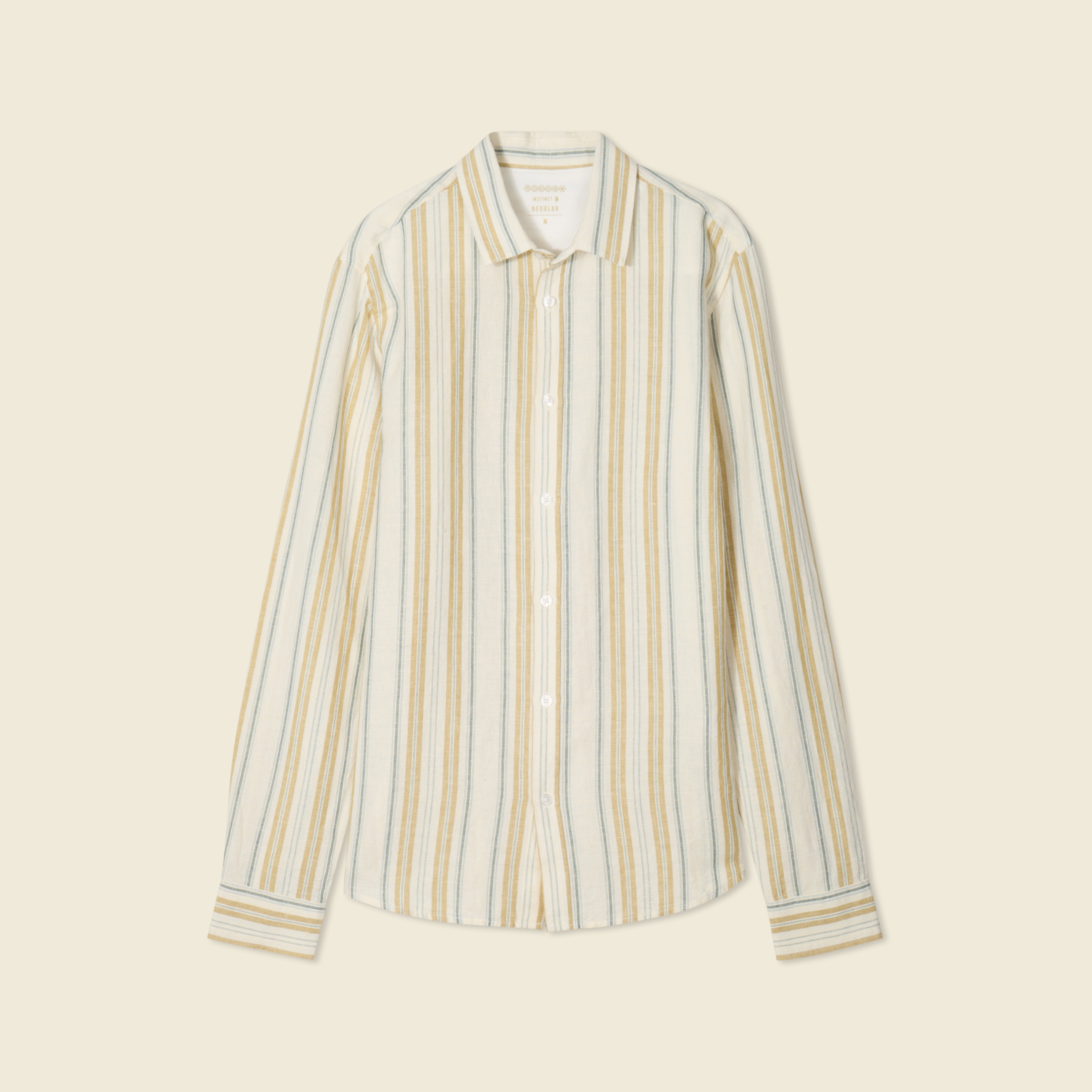 Chemise manches longues ecru homme
