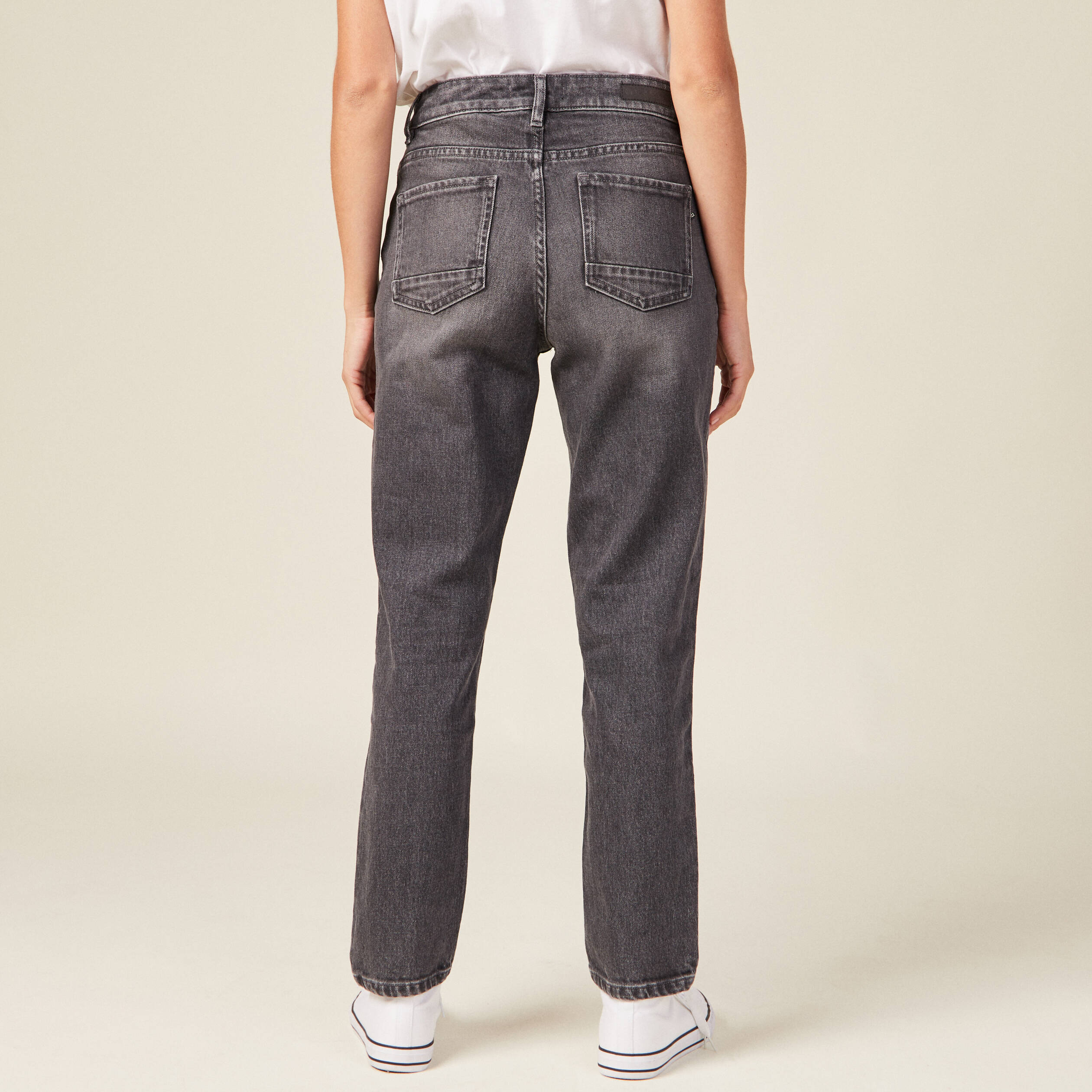 jeans slim 78eme denim gris femme Jeans slim 7/8ème denim gris femme