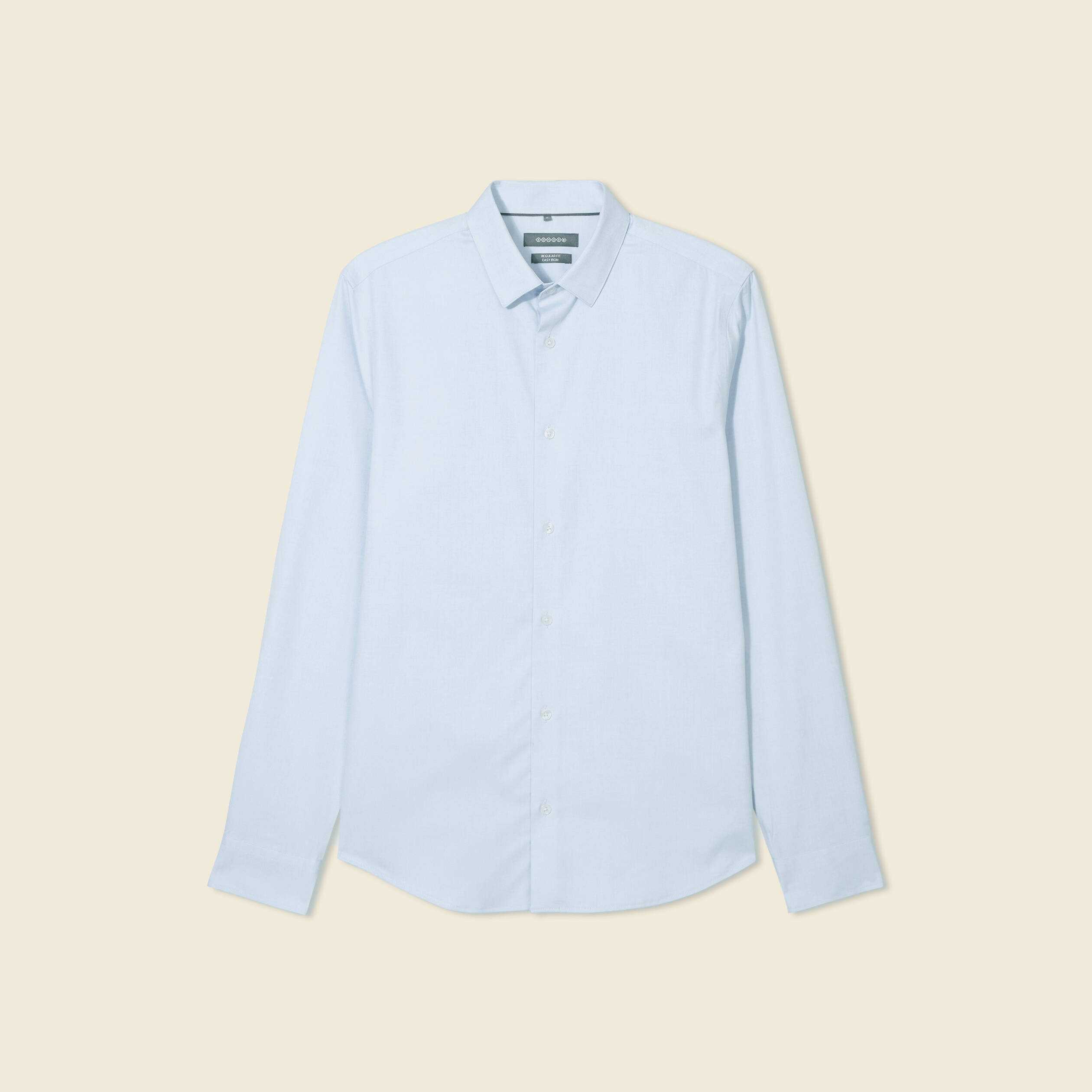 Chemise manches longues bleu ciel homme