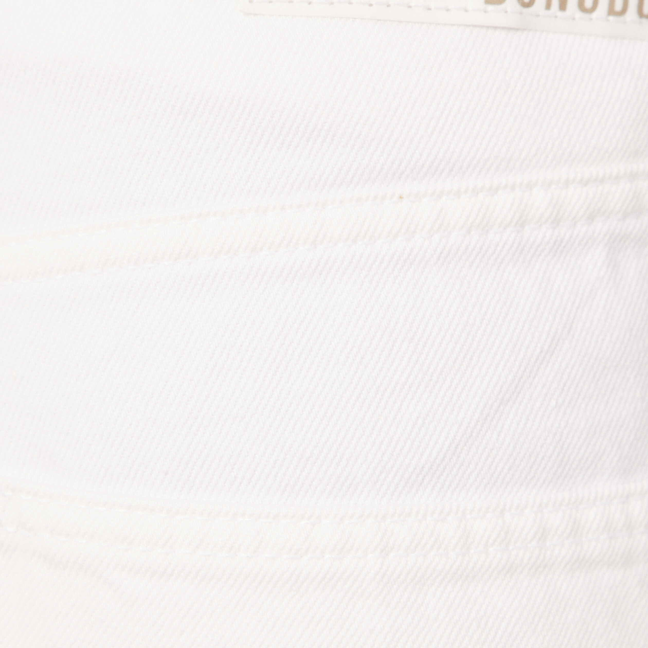 Jeans straight tapered denim blanc homme