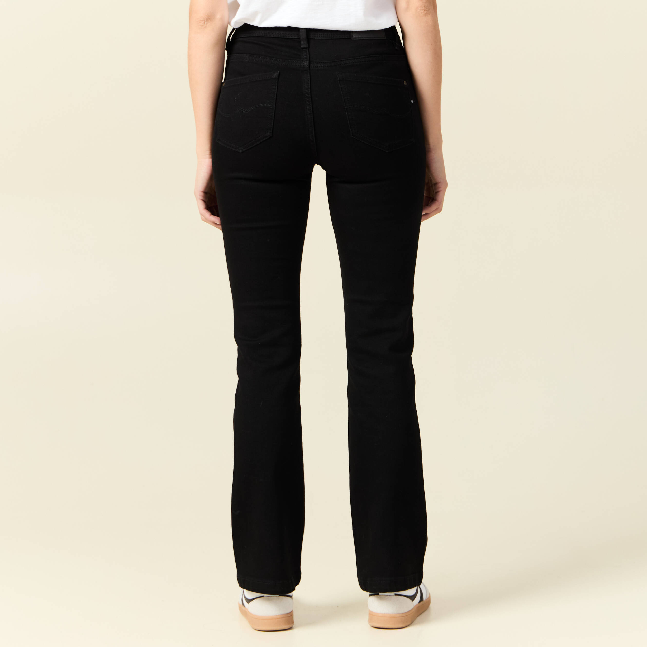 jeans bootcut denim noir femme Jeans bootcut denim noir femme