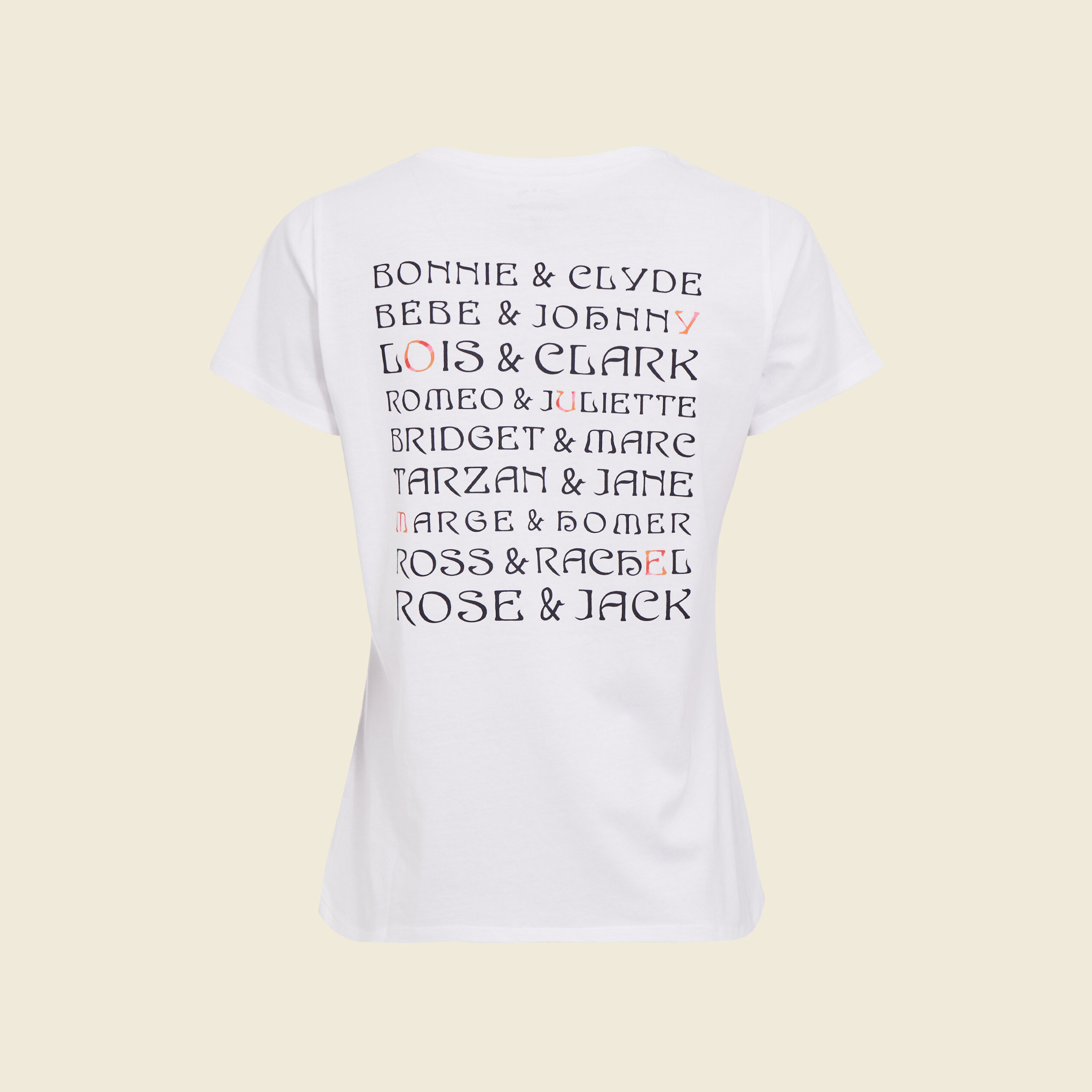 T-shirt à manches courtes ecru femme