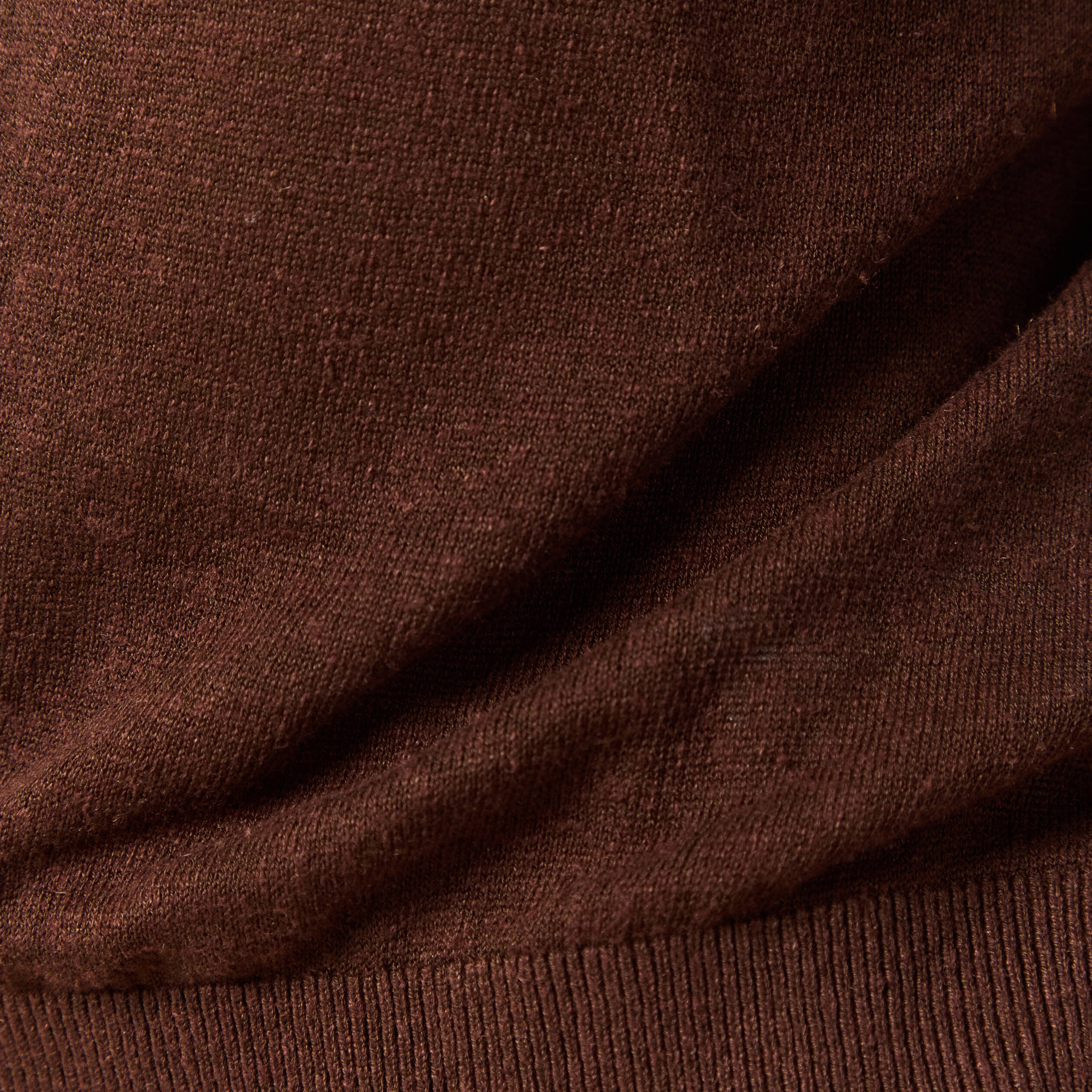 Gilet droit court manches longues marron fonc&eacute; femme