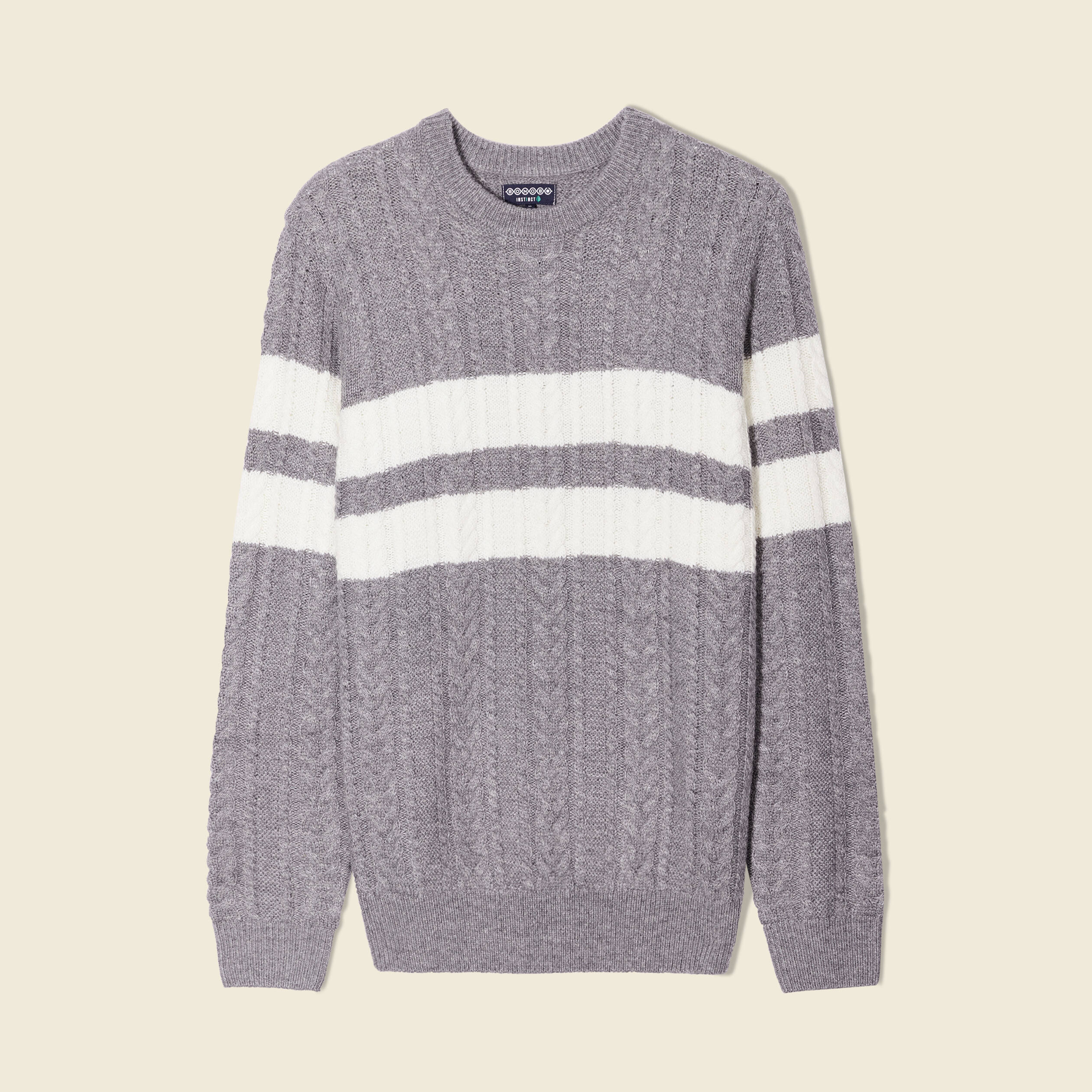 Pull éco-responsable gris foncé homme