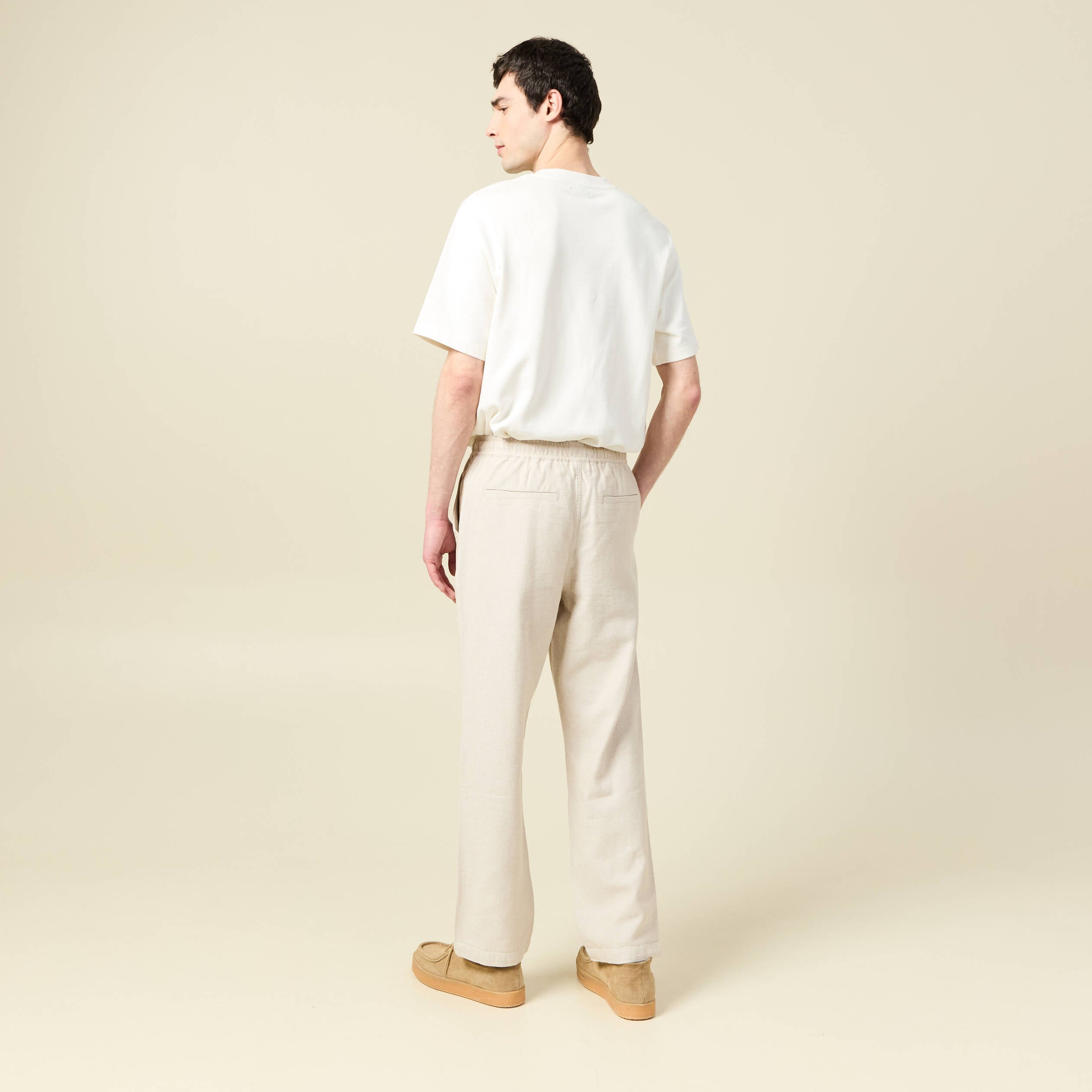 Pantalon chino beige homme