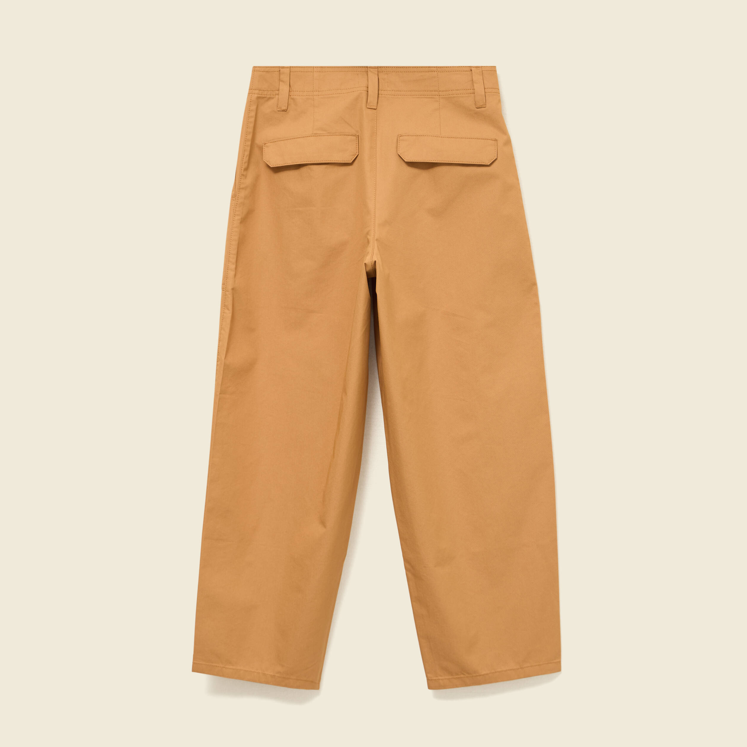 Pantalon barrel cargo taille standard jaune moutarde femme