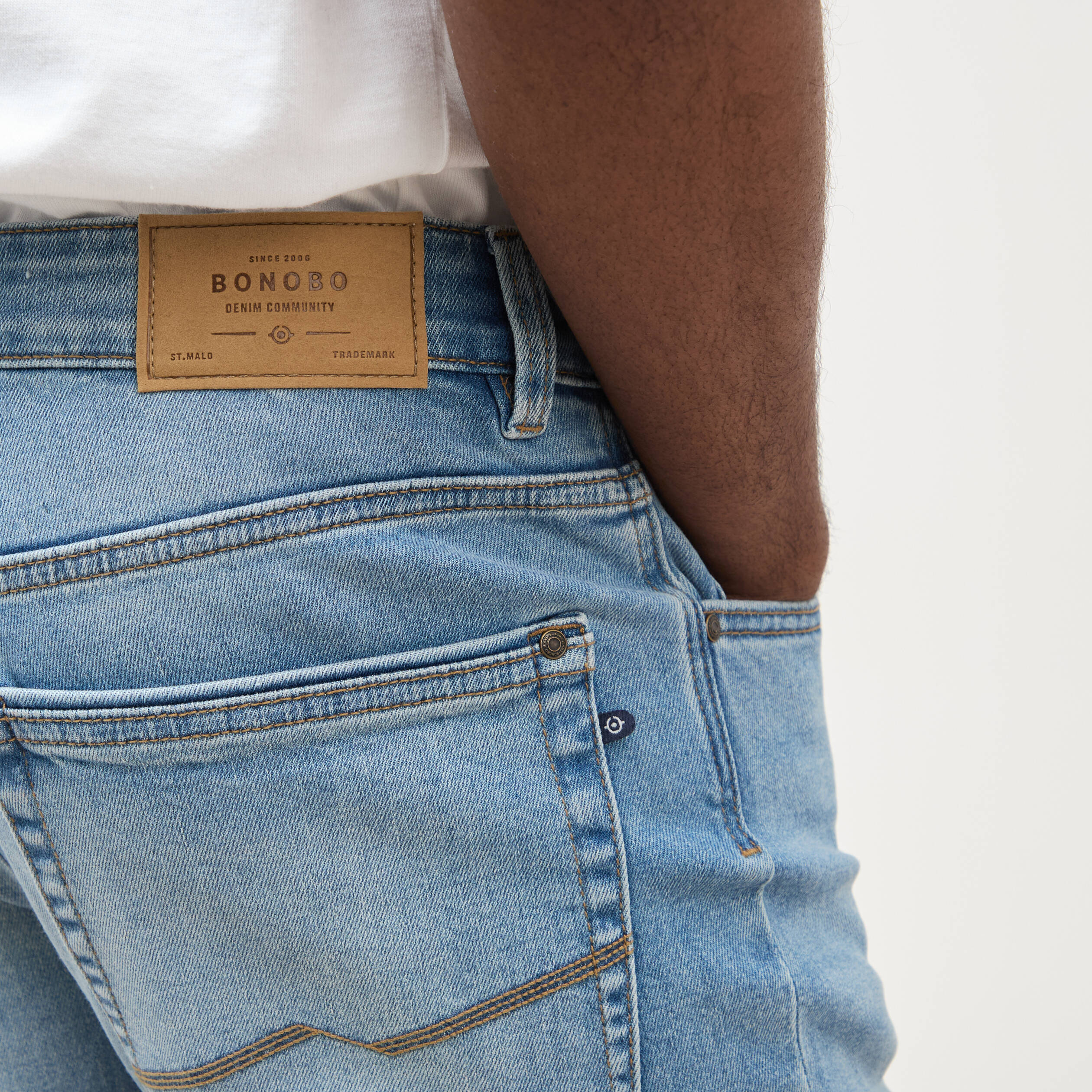 Jeans regular longueur 34 denim used homme