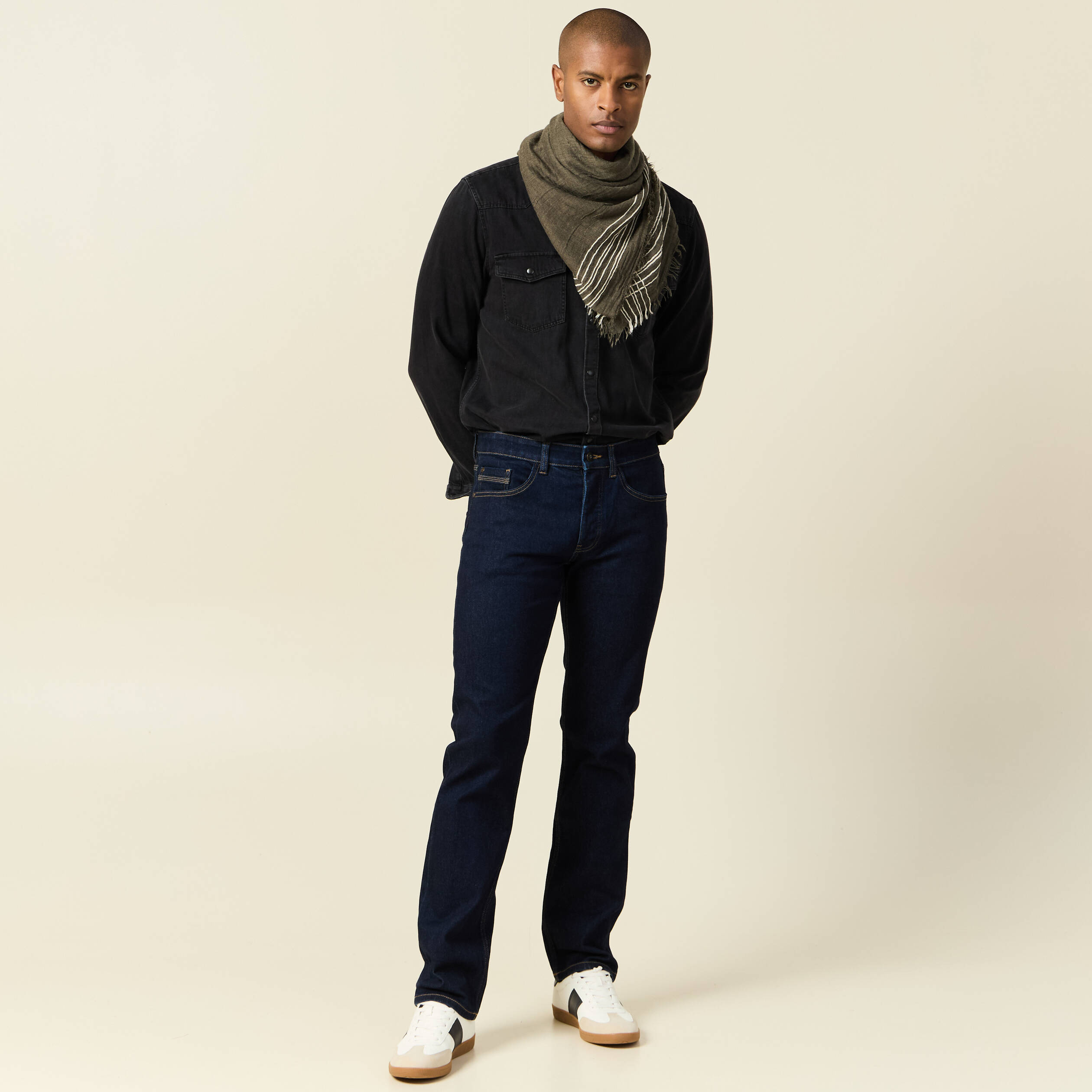 jeans regular eco responsable denim brut clean homme Jeans regular éco-responsable denim brut clean homme