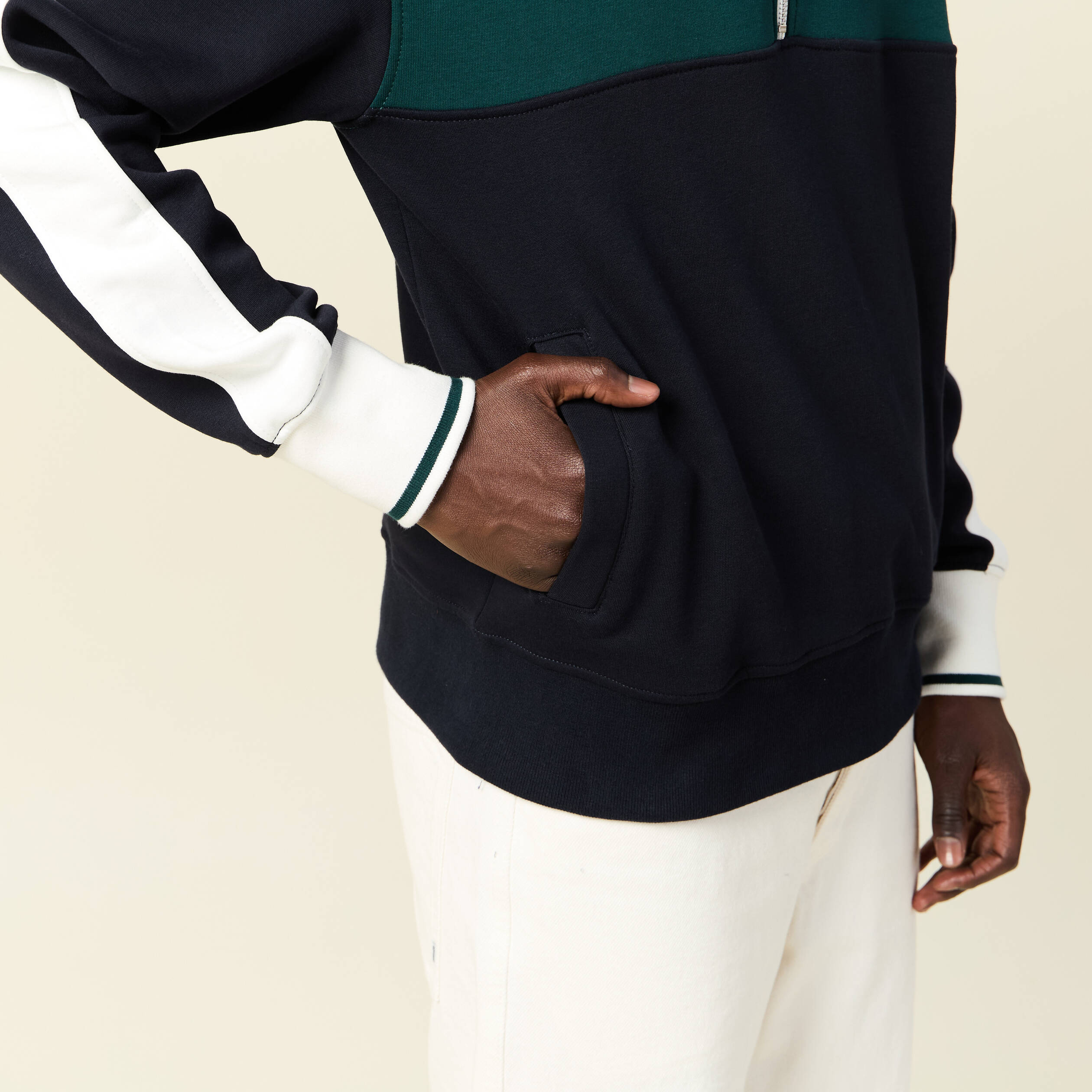 sweat manches longues bleu marine homme Sweat manches longues bleu marine homme
