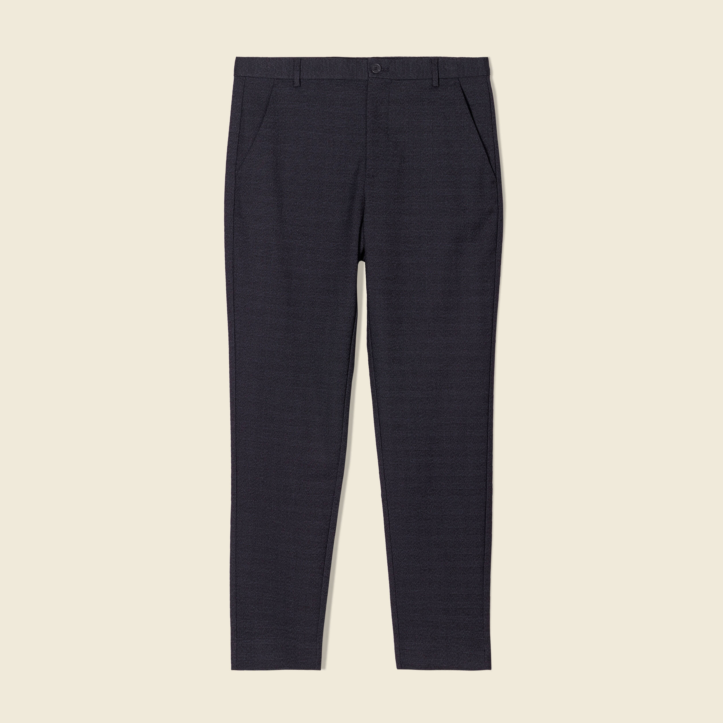 Pantalon chino tapered noir homme