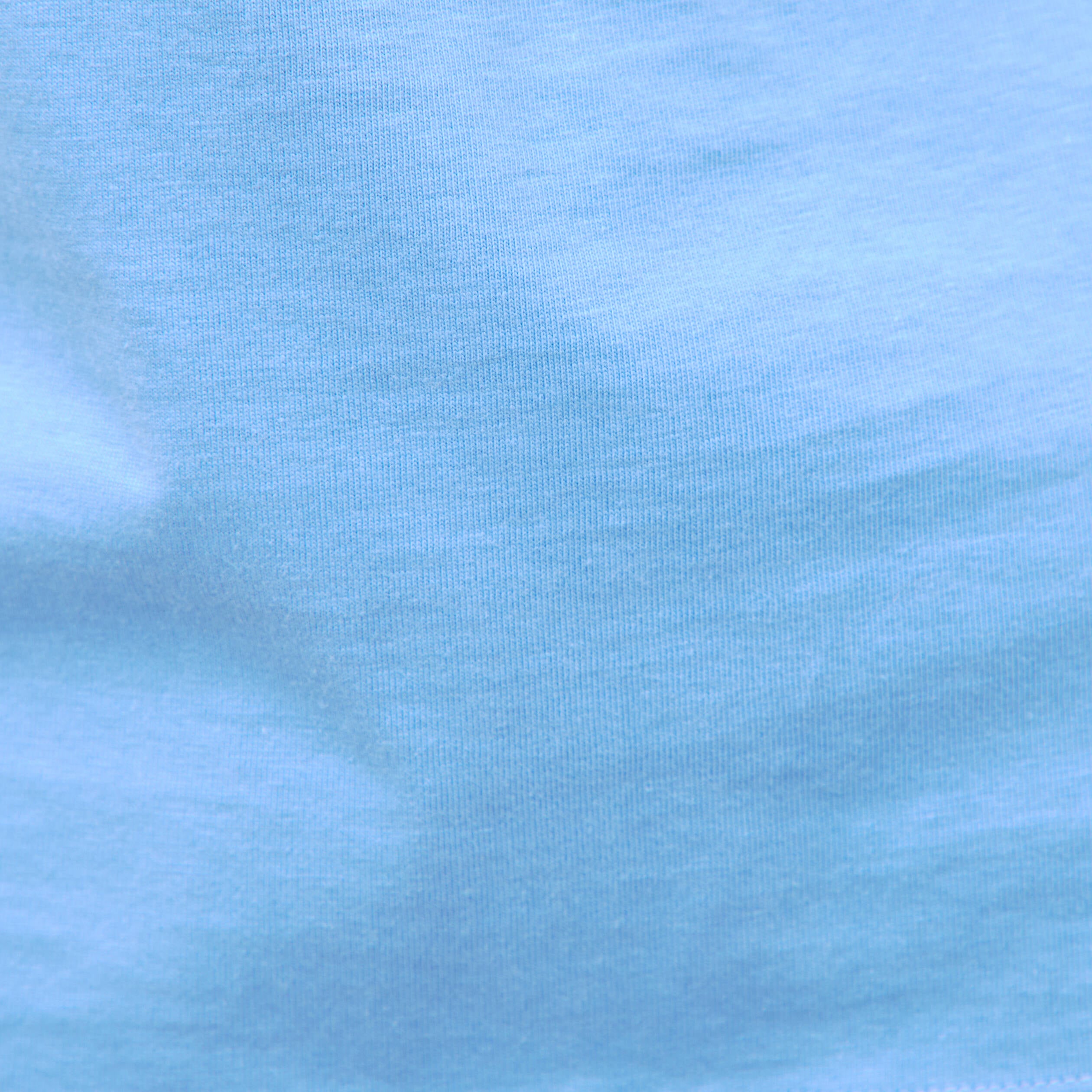 T-shirt droit col rond manches courtes bleu clair femme