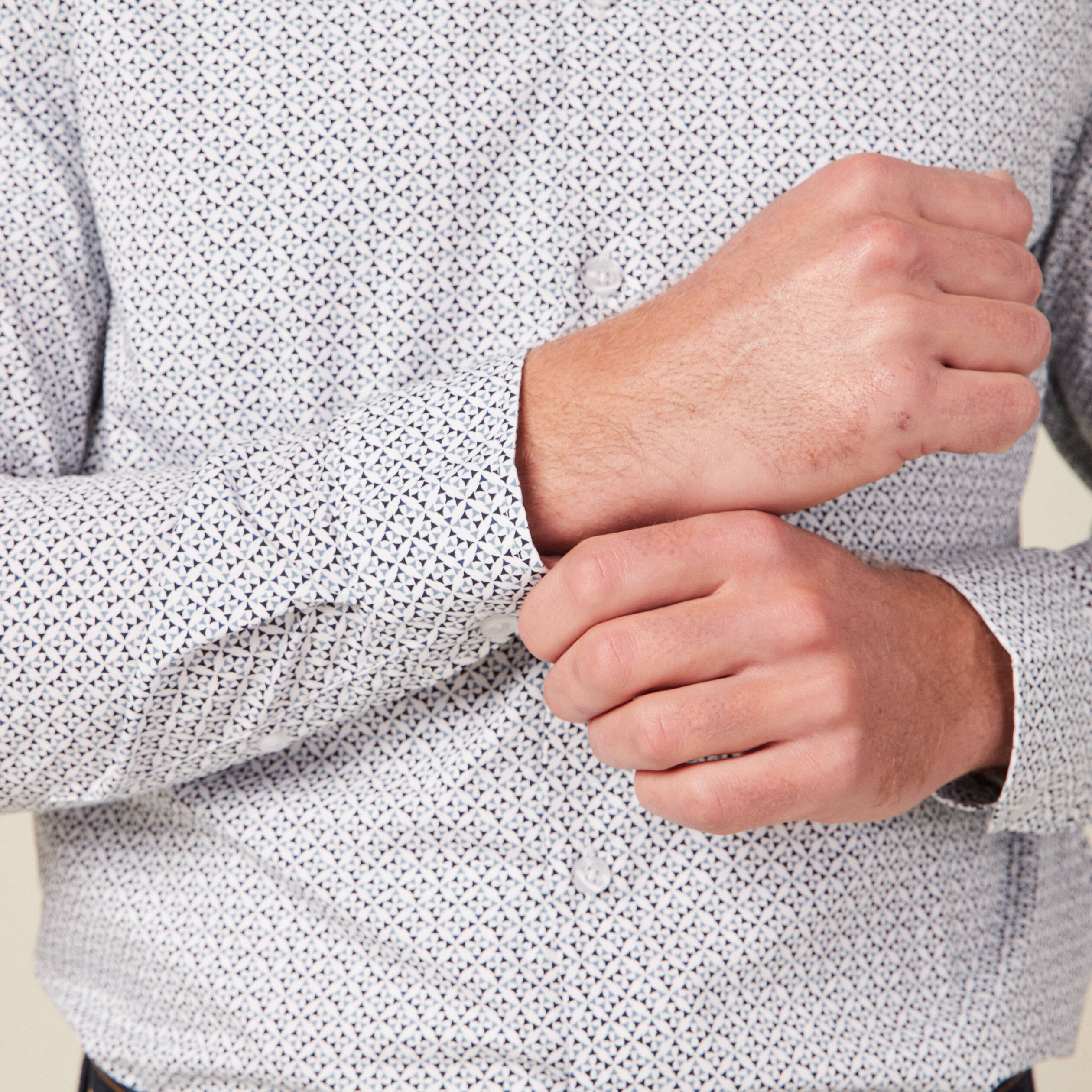 Chemise éco-responsable blanc homme
