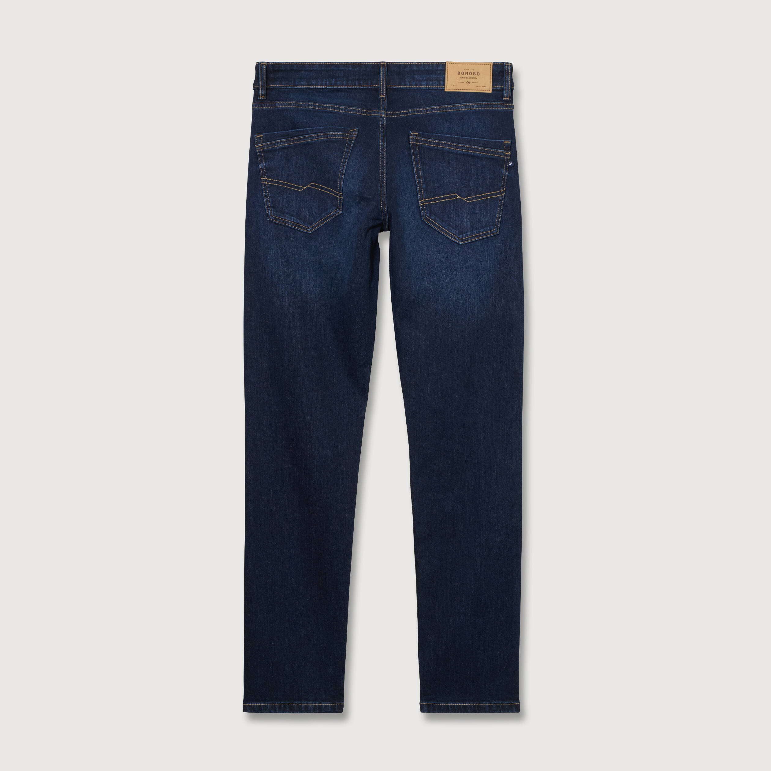 Jeans slim 5 poches longueur 32 denim brut homme