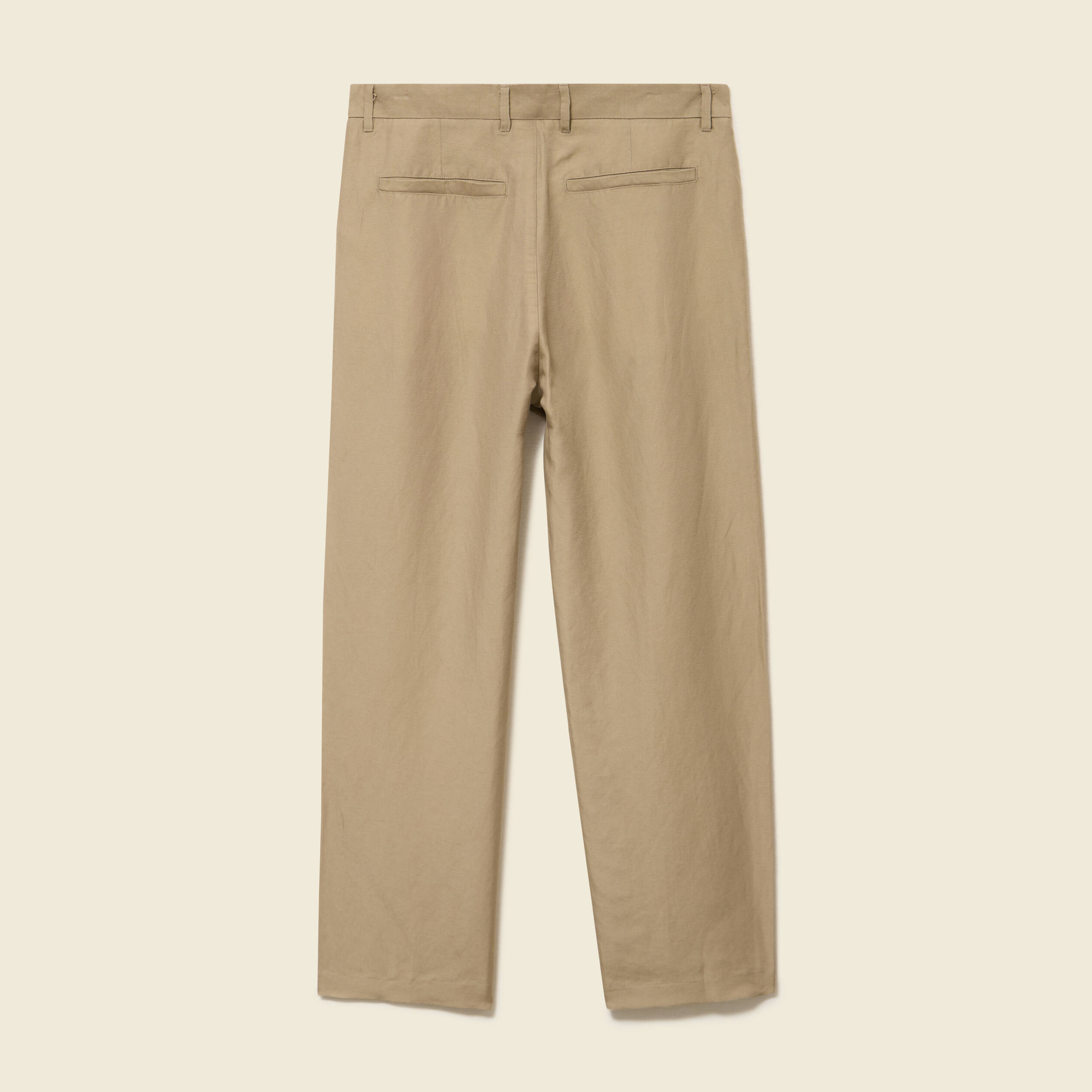 Pantalon droit longueur 32 vert olive homme