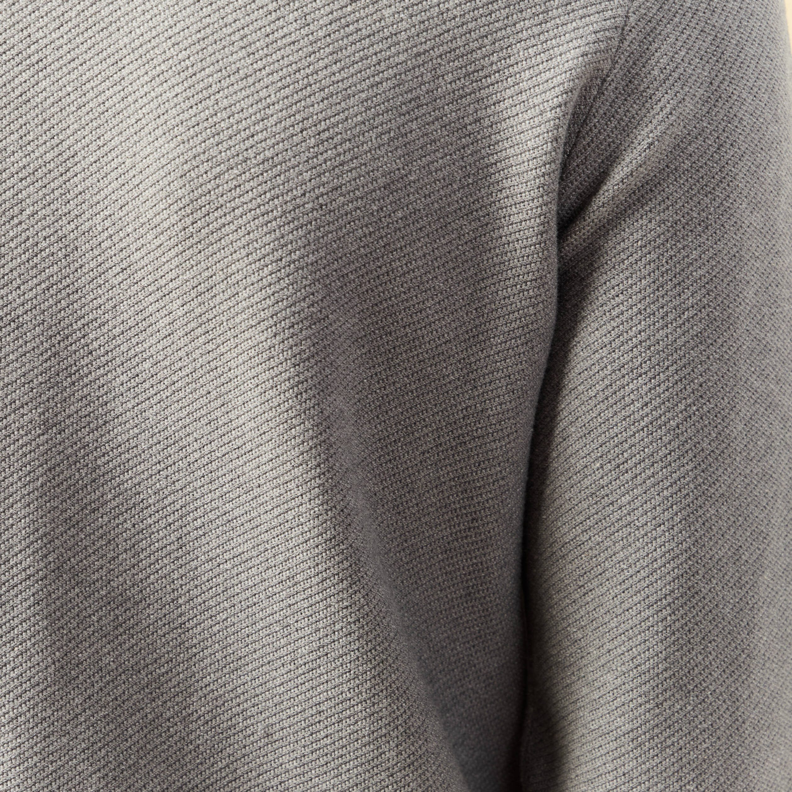 Pull col rond manches longues gris homme