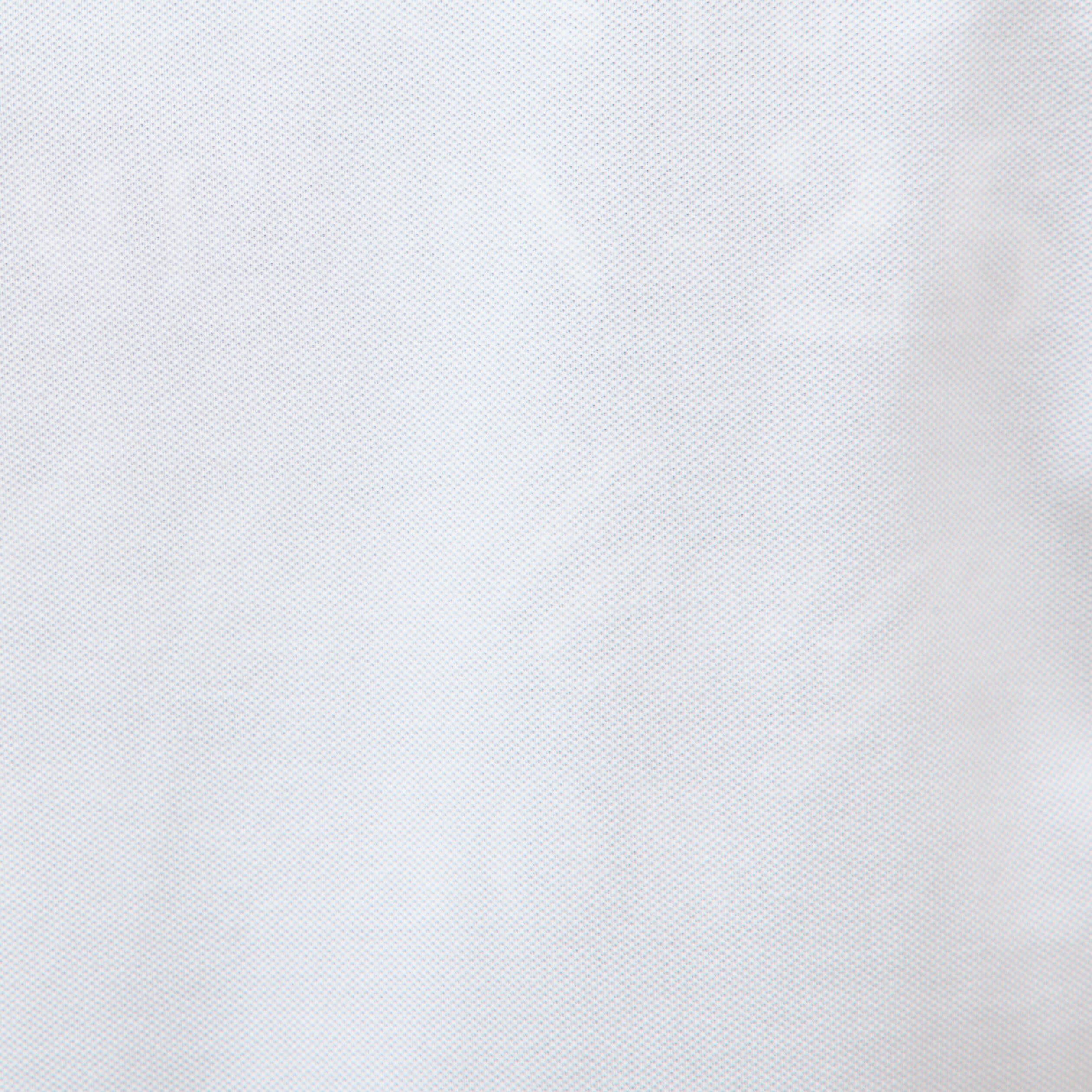 Polo cintr&eacute; en coton manches courtes blanc homme