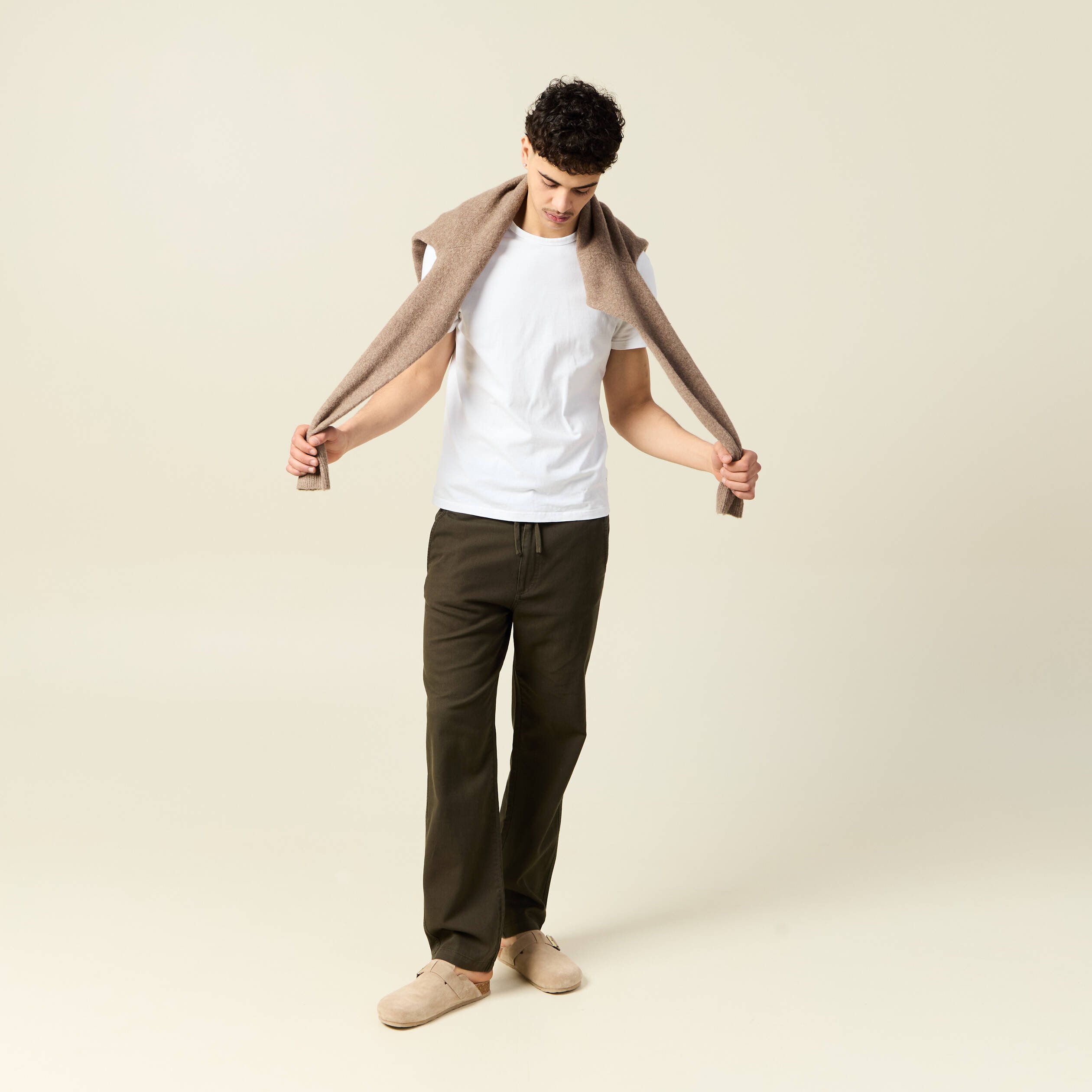 pantalon chino vert kaki homme Pantalon chino vert kaki homme