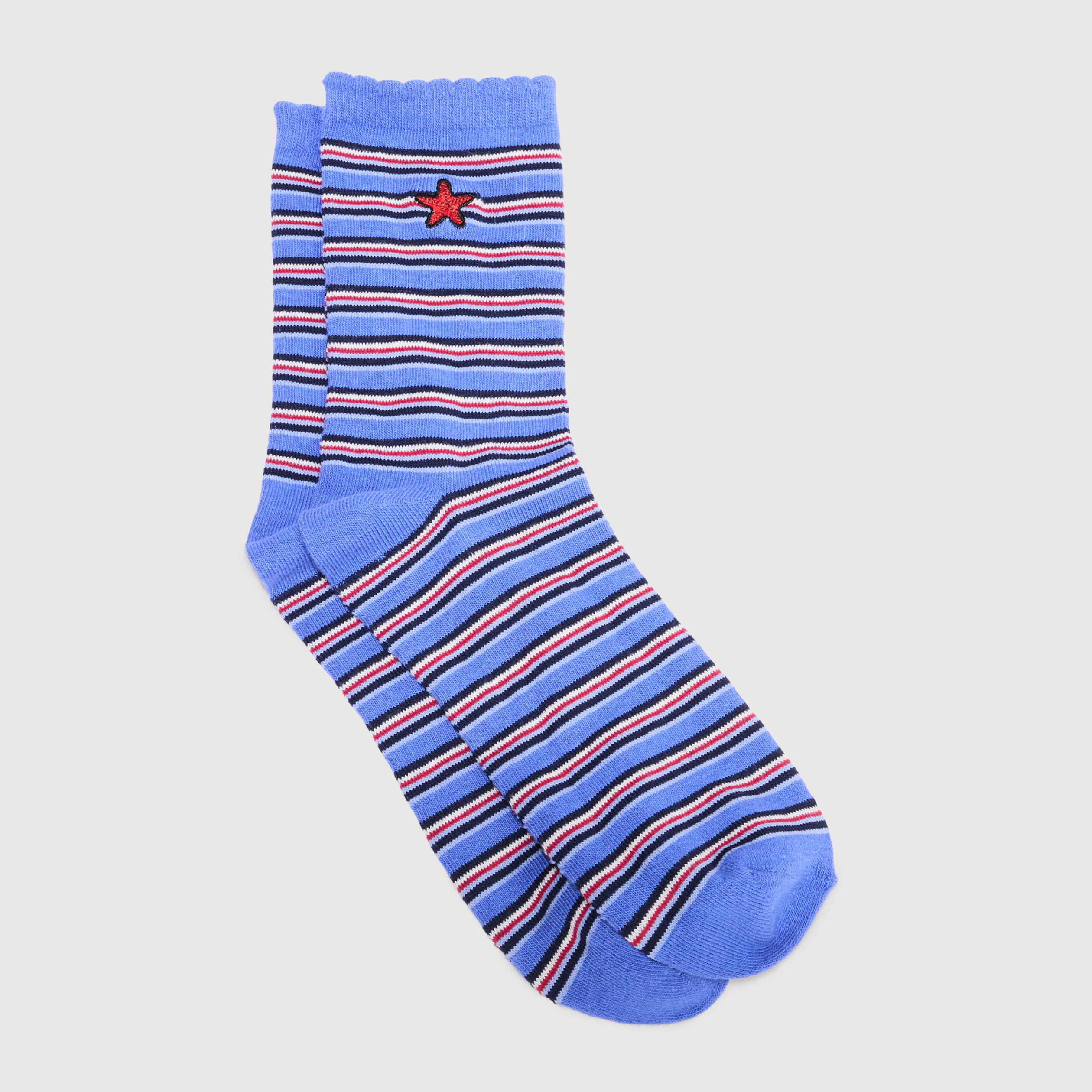 Chaussettes bleu electrique femme