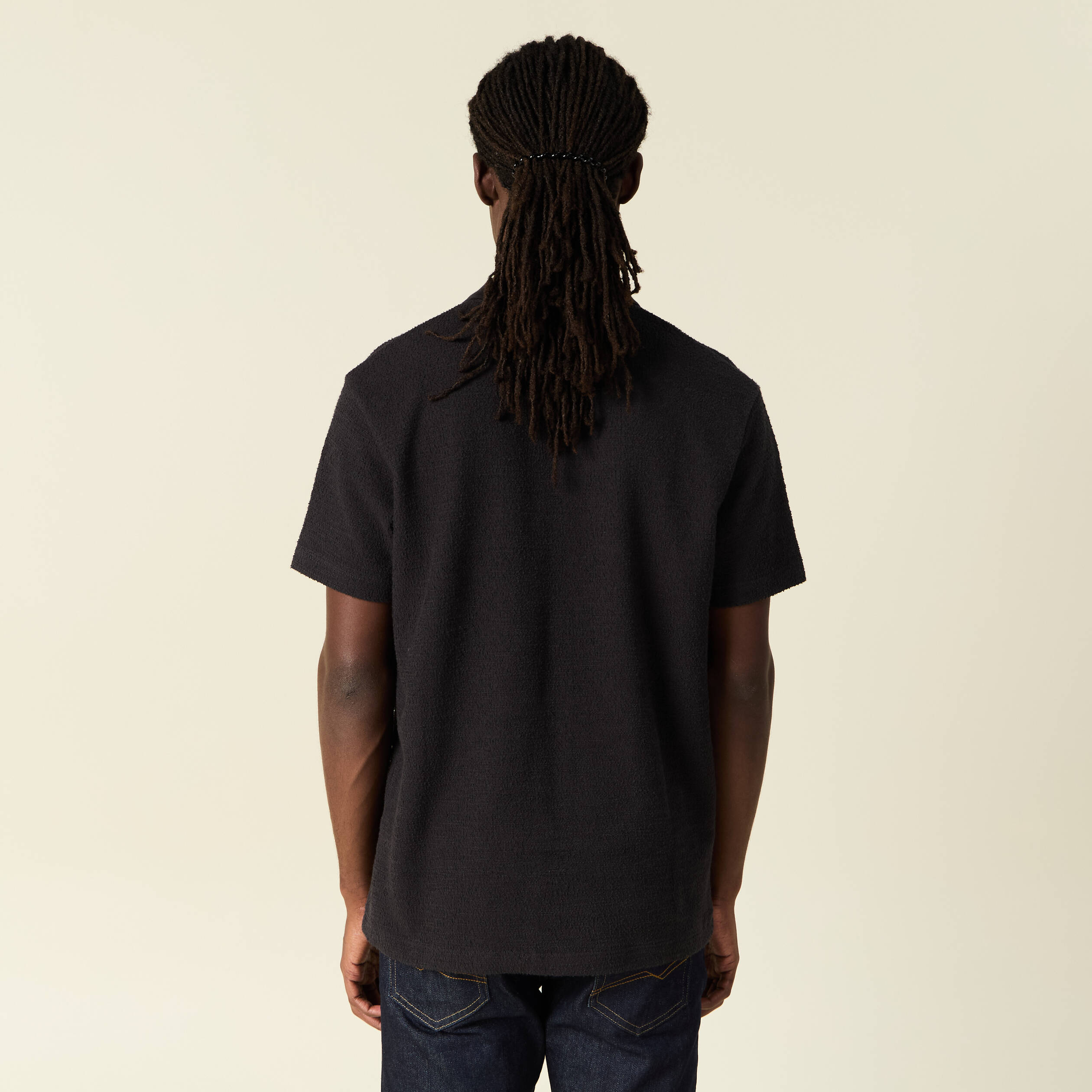 Polo manches courtes noir homme