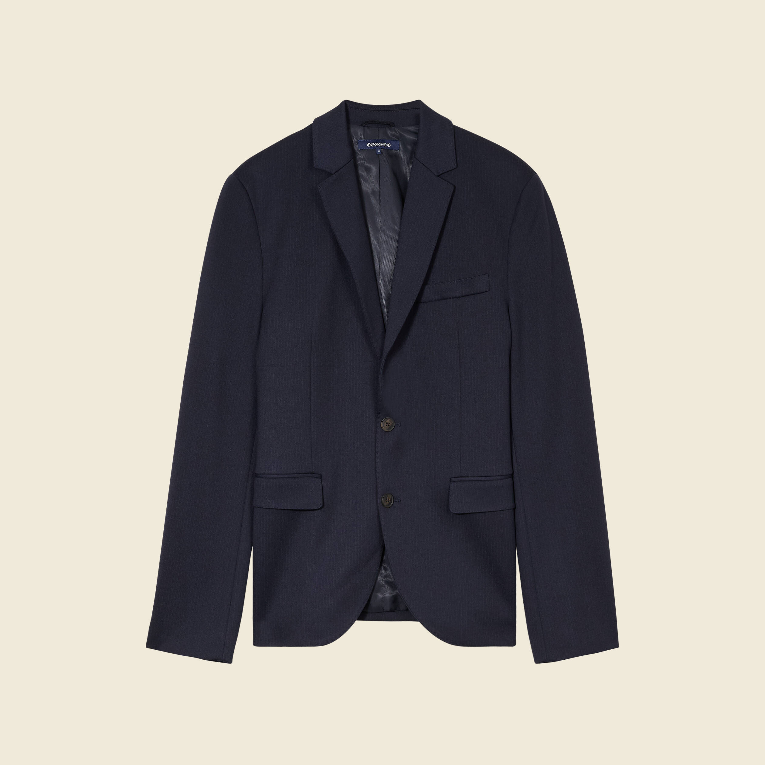 veste blazer manches longues bleu marine homme Veste blazer manches longues bleu marine homme